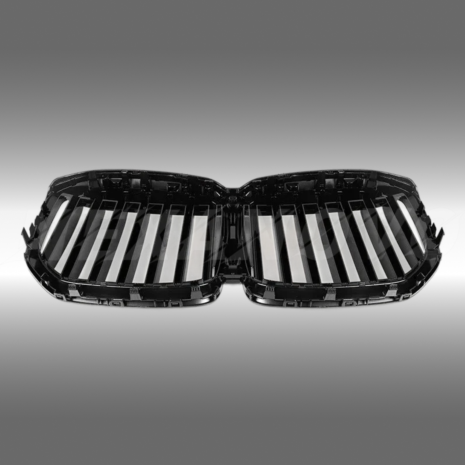 BMW X7 LCI front bumper kidney grille gloss black – NexaNovo