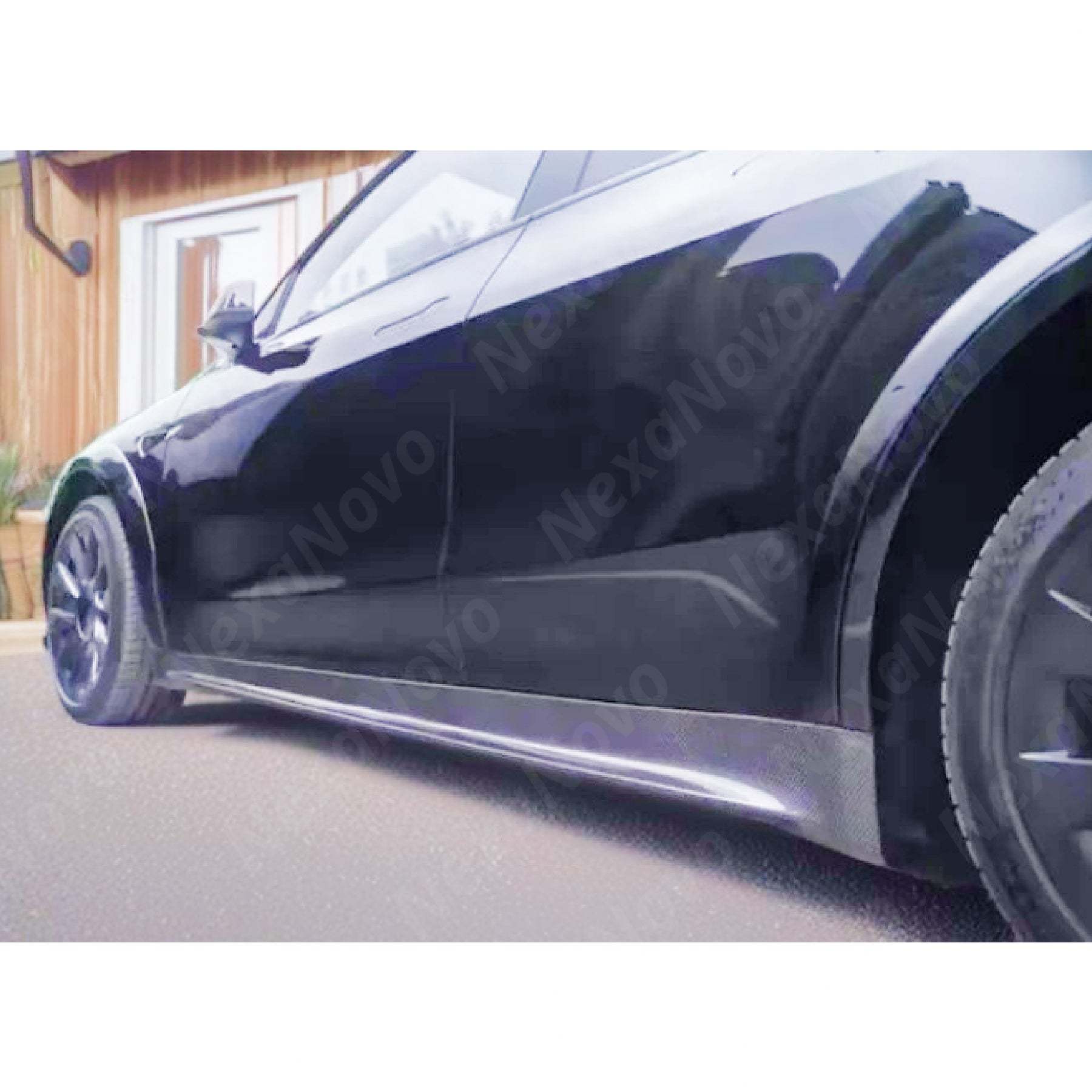 NexaNovo Real Carbon Fiber Car Skirt for 2022 Tesla Model Y
