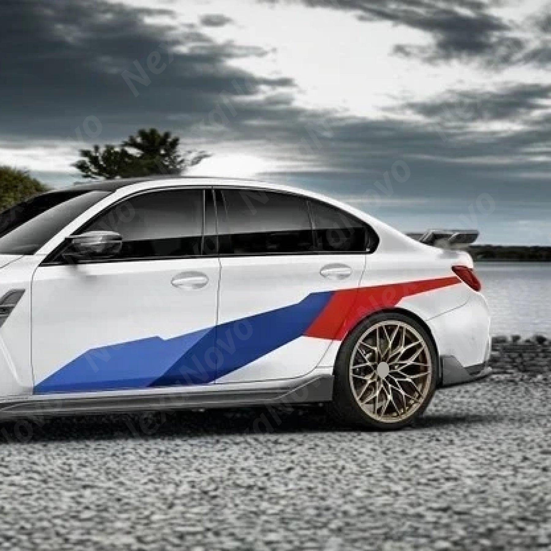 BMW 4 Series 2022 real carbon fiber rear trunk spoiler by NexaNovo.