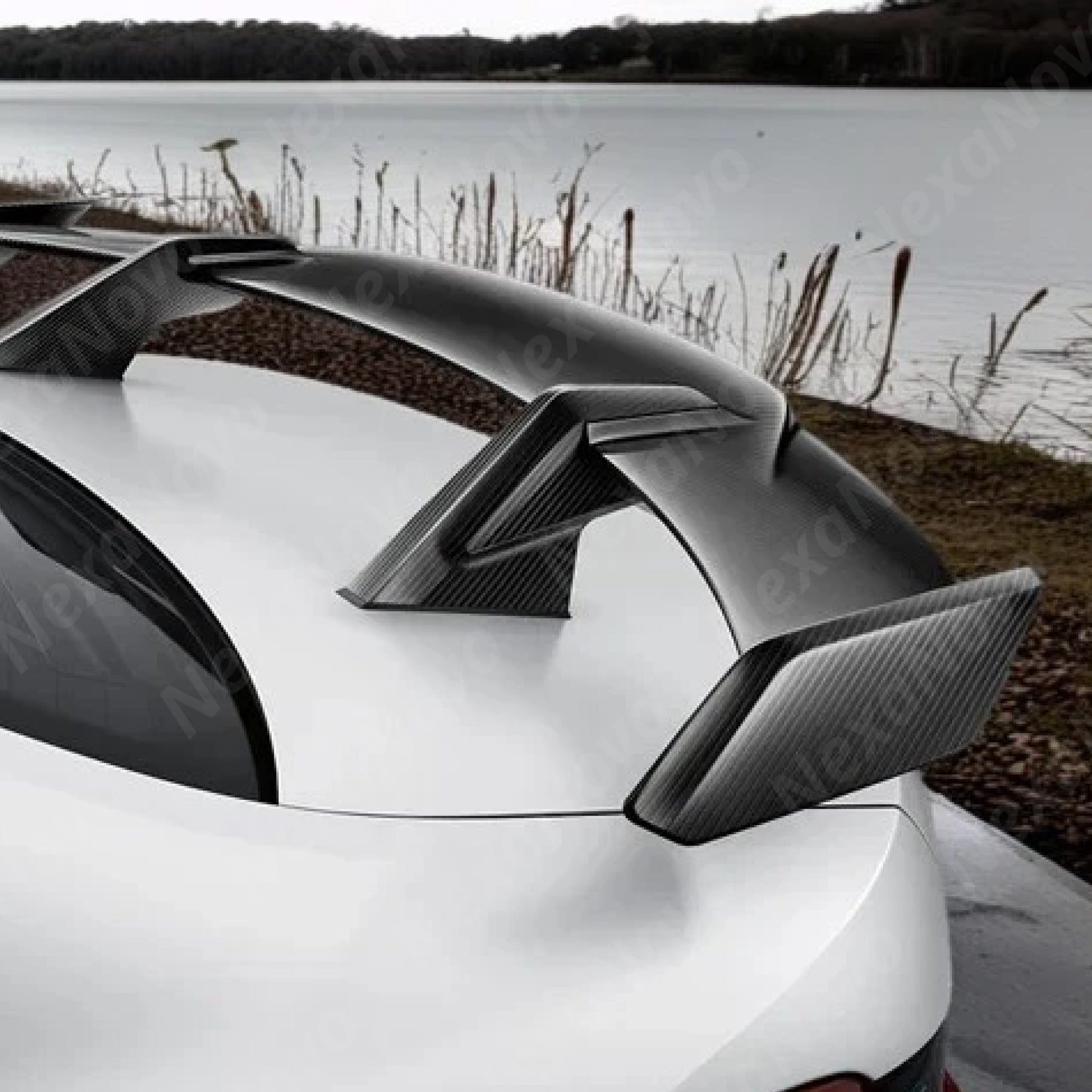 Carbon fiber high-performance trunk wing spoiler for 2024 BMW 4 Series by NexaNovo.