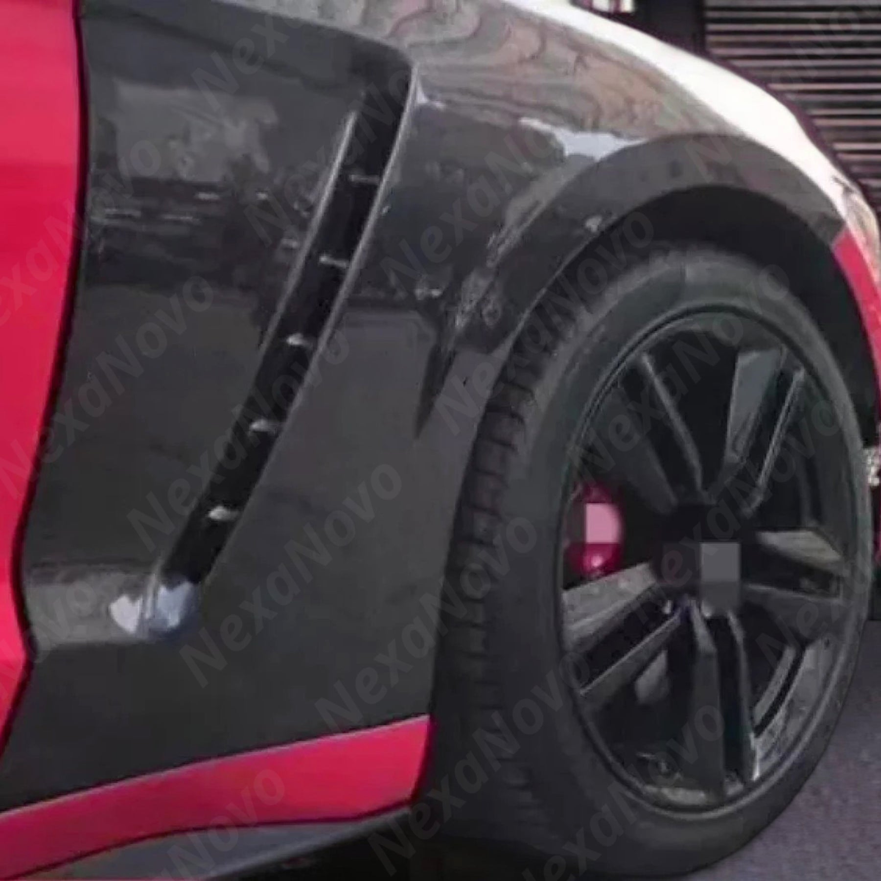 2021 Ford Mustang aggressive styling carbon fiber fenders by NexaNovo.