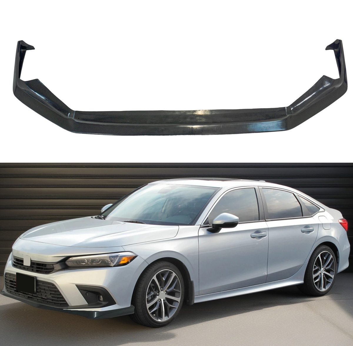 2023 Honda Civic 11th Gen Hatchback front bumper lip spoiler by NexaNovo.