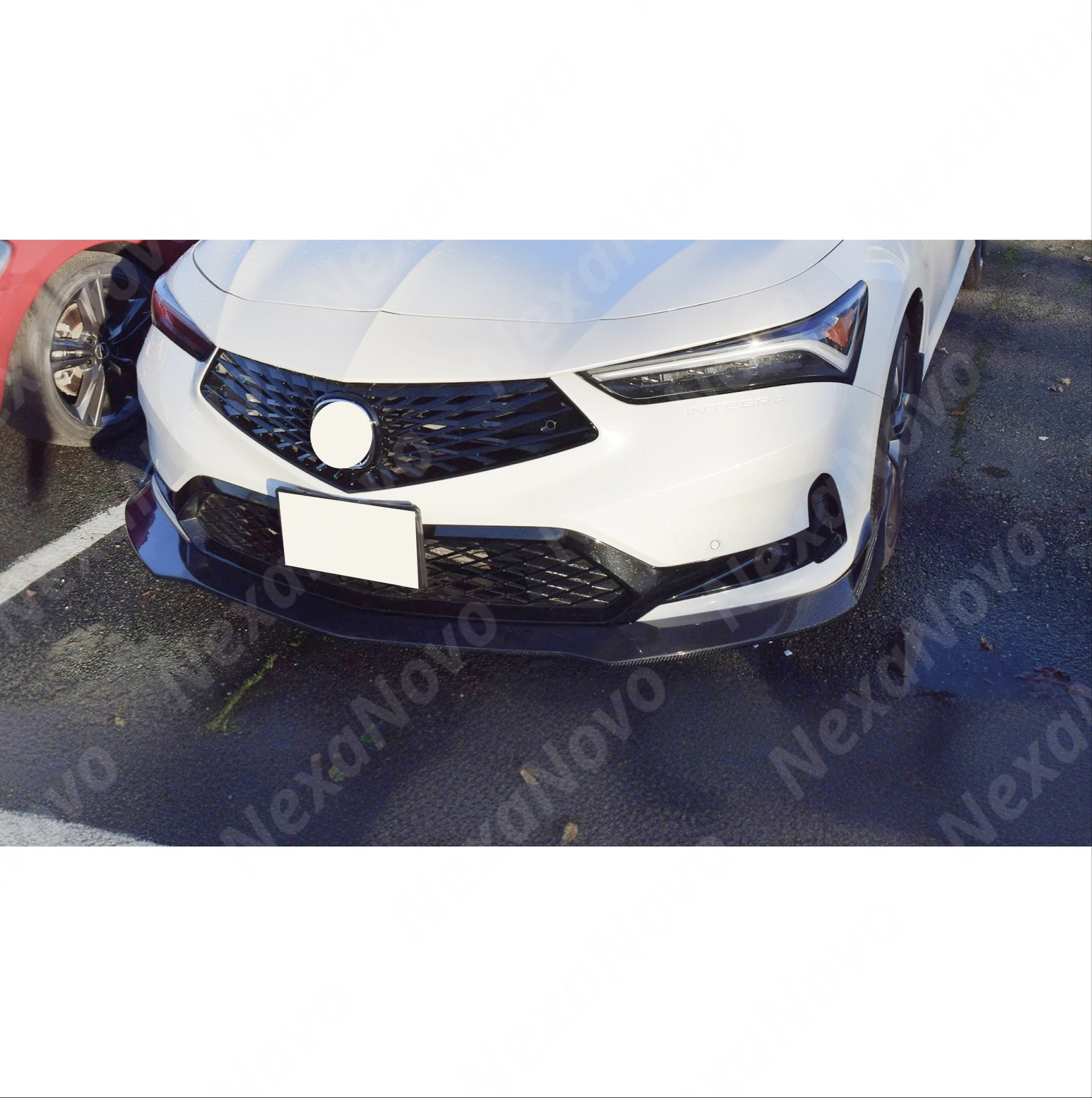 Real carbon fiber front lip spoiler for Acura Integra 2024 by NexaNovo.