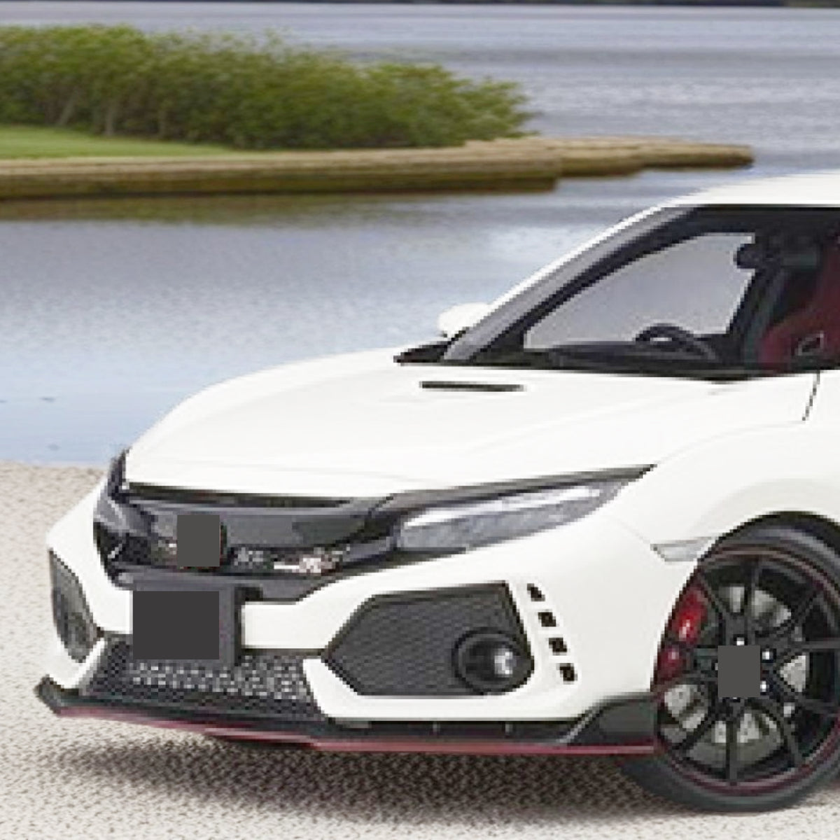 Front Lip in carbon fiber for Honda Civic Type R 2017-2021 by NexaNovo