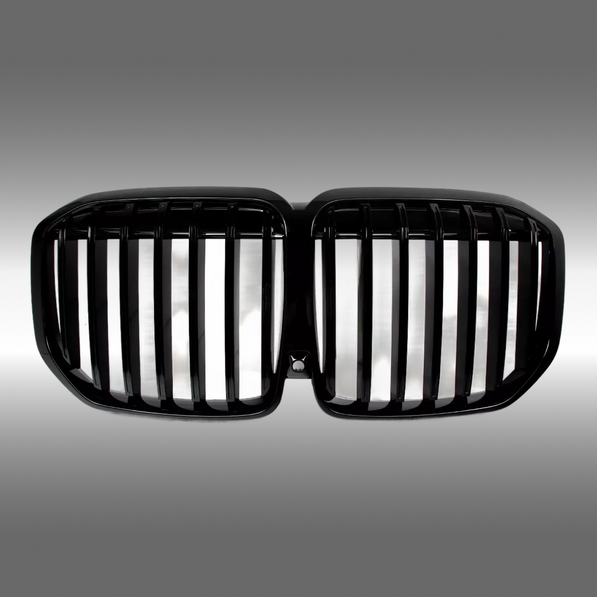 2024 BMW G07 LCI X7 front grille upgrade in gloss black – NexaNovo