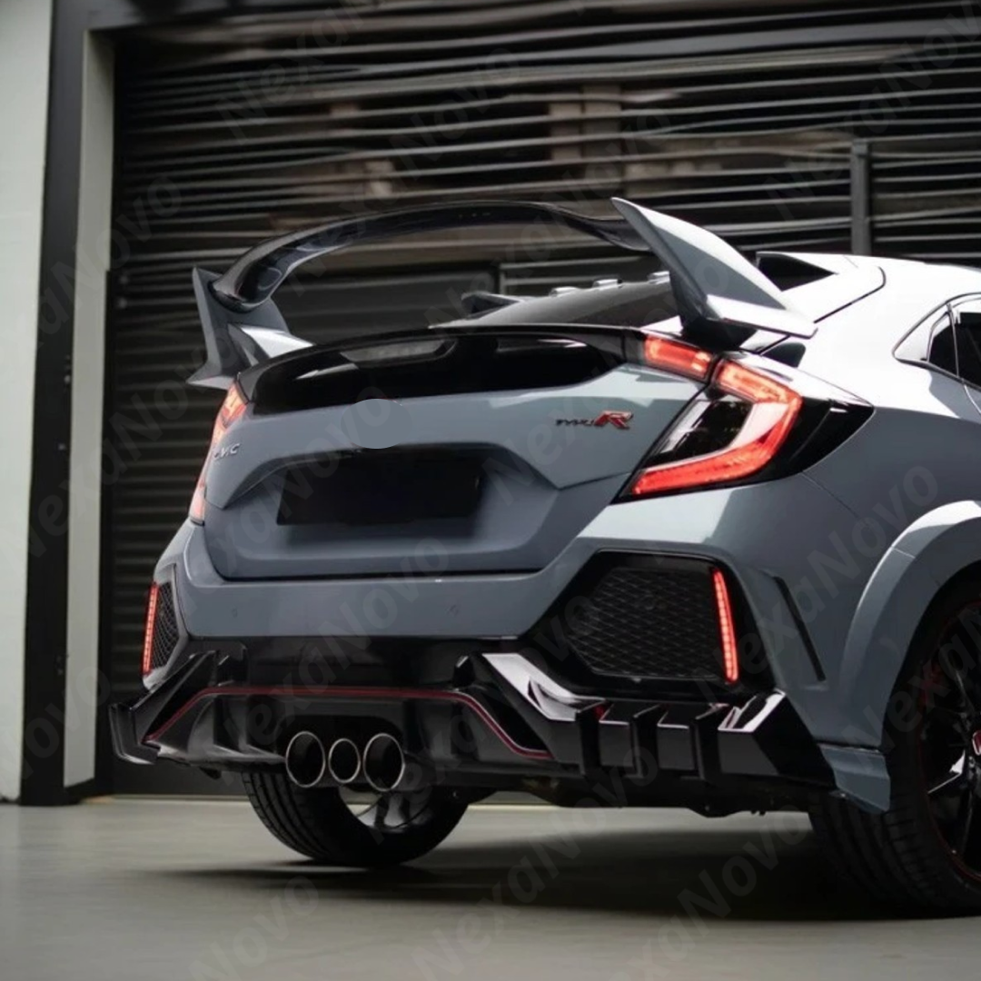 Real carbon fiber rear bumper diffuser for 2021 Honda Civic Type R Base by NexaNovo