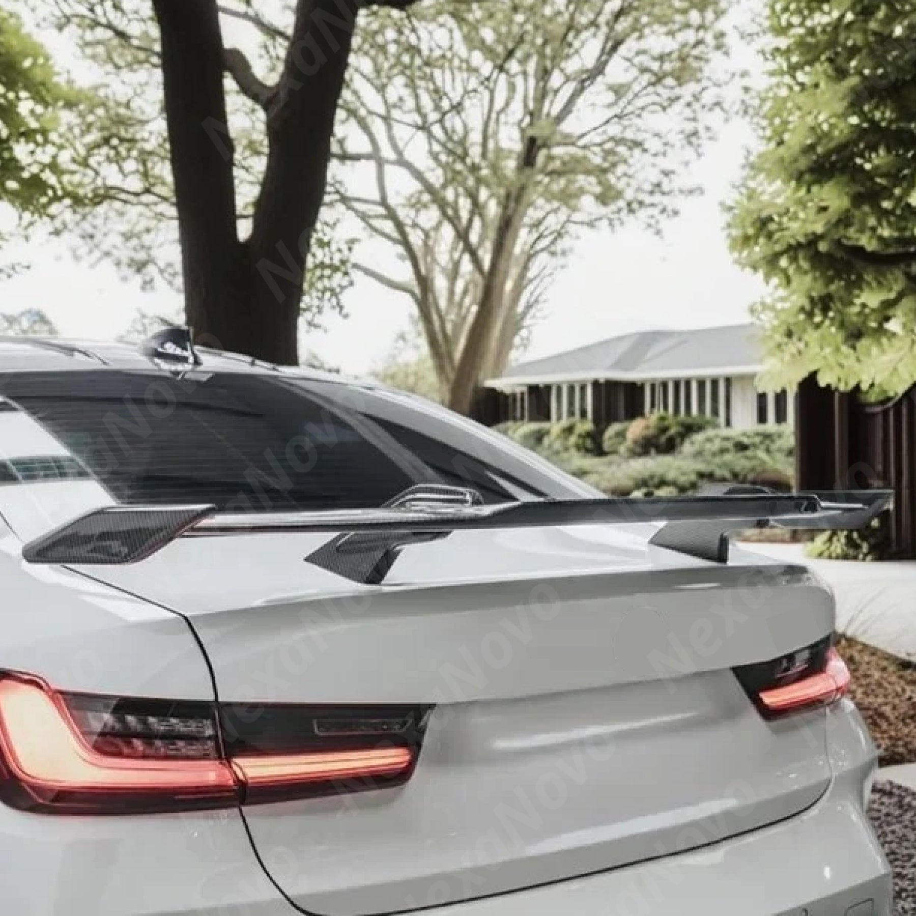 Carbon fiber performance rear wing spoiler for 2023 BMW M4 Convertible by NexaNovo.