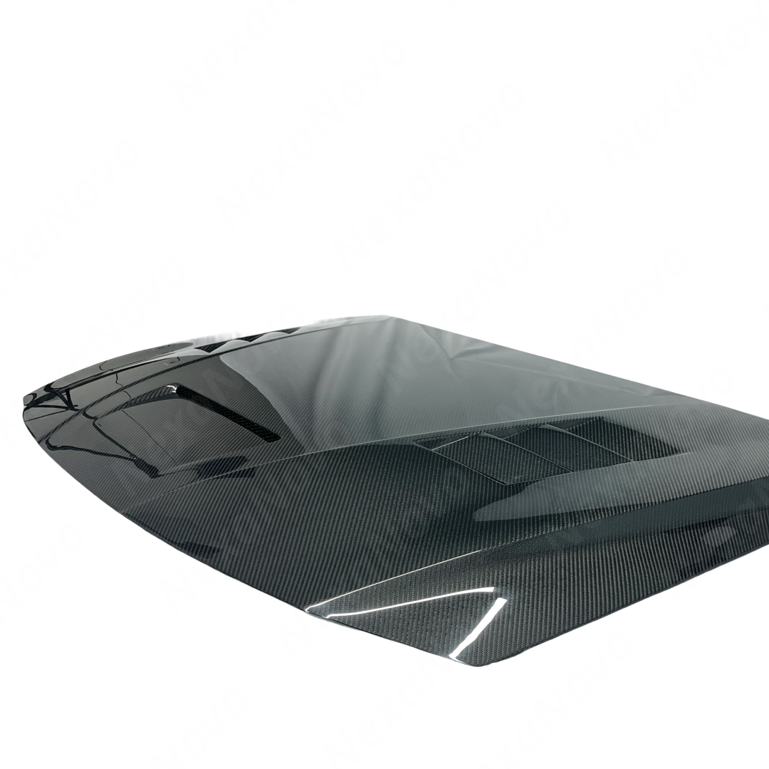2023 Elantra N carbon fiber hood with engine cooling vents by NexaNovo