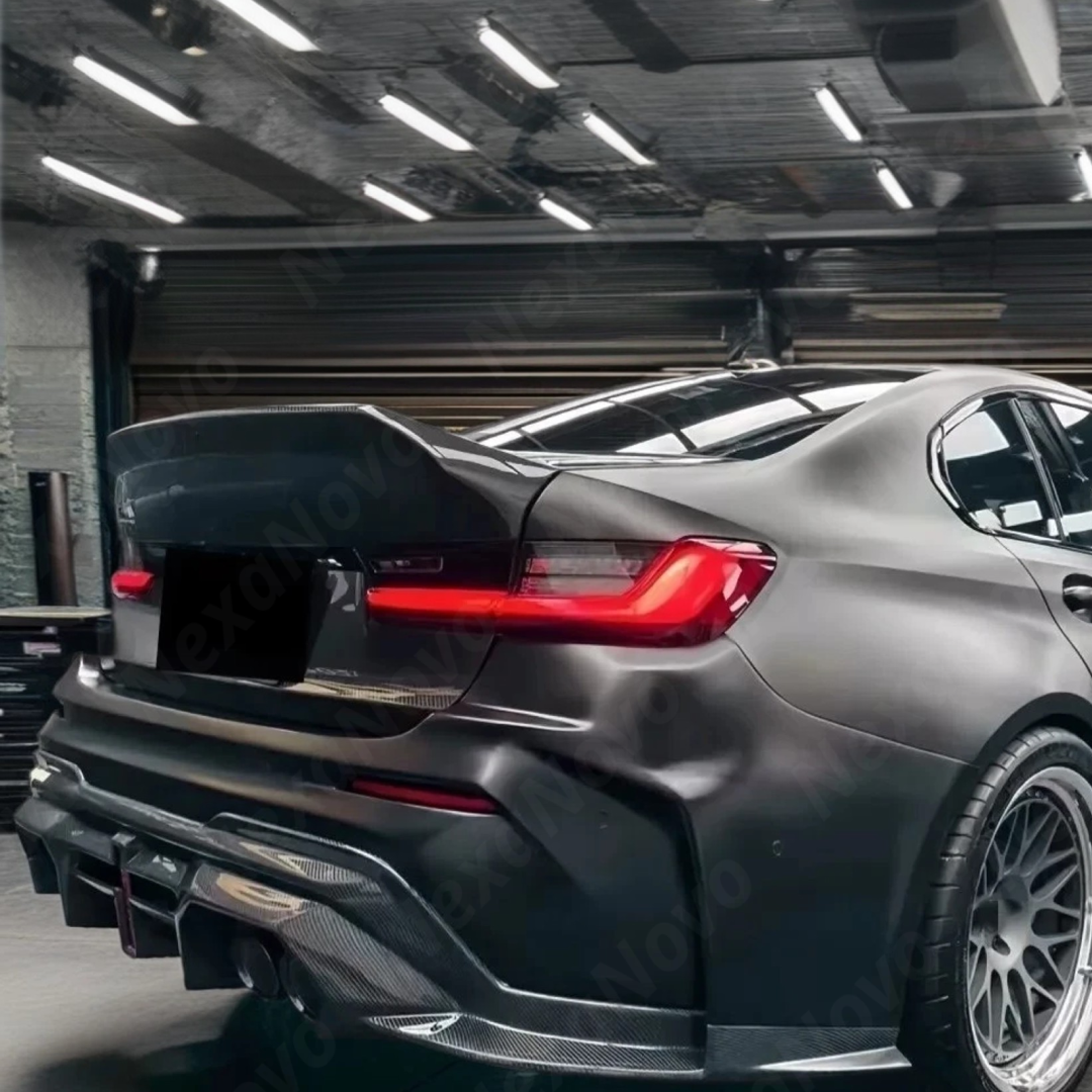 High-performance real carbon fiber trunk lid for 2024 BMW G80 M3 by NexaNovo