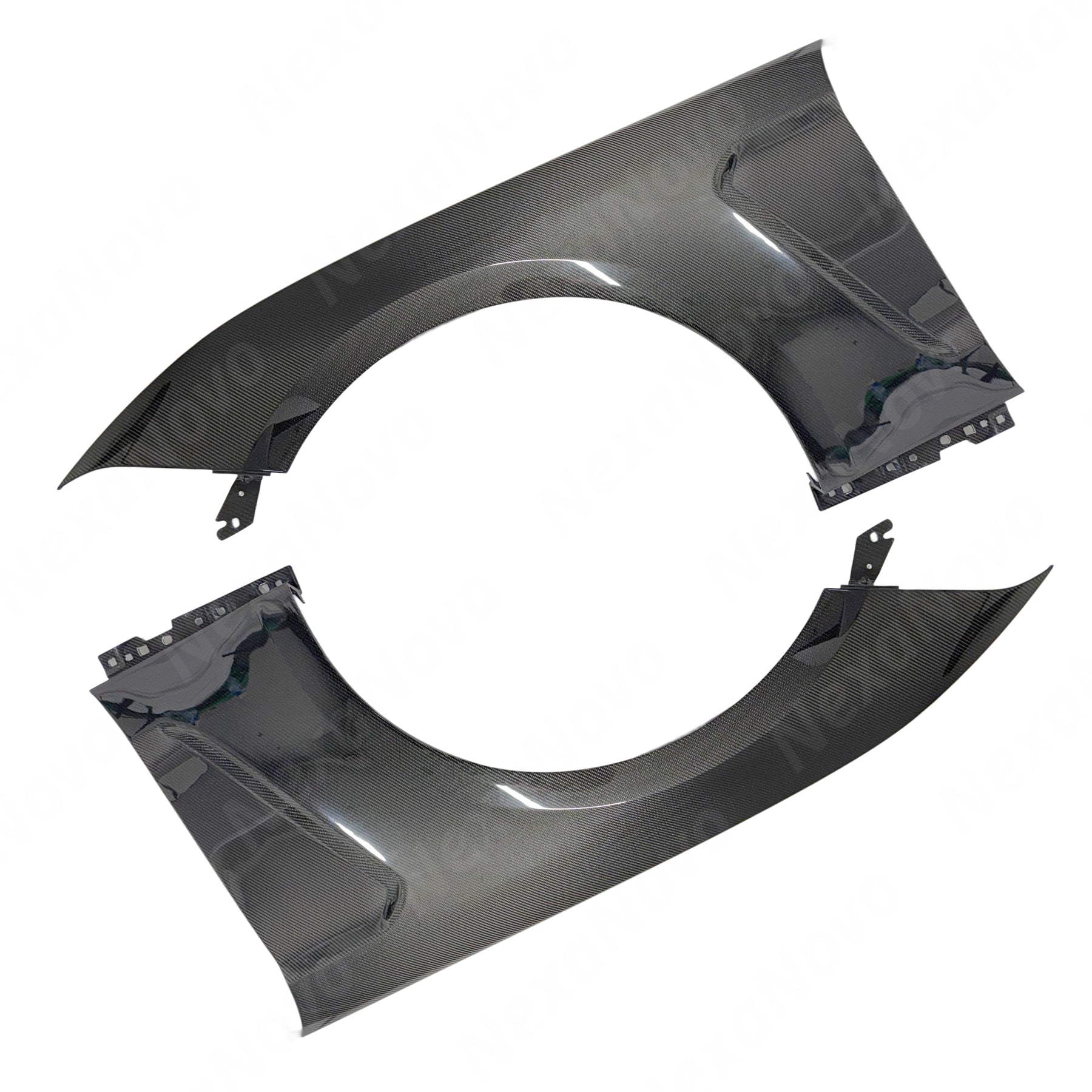 2023 Mustang NexaNovo precision-molded carbon fiber fenders for race-ready stance.