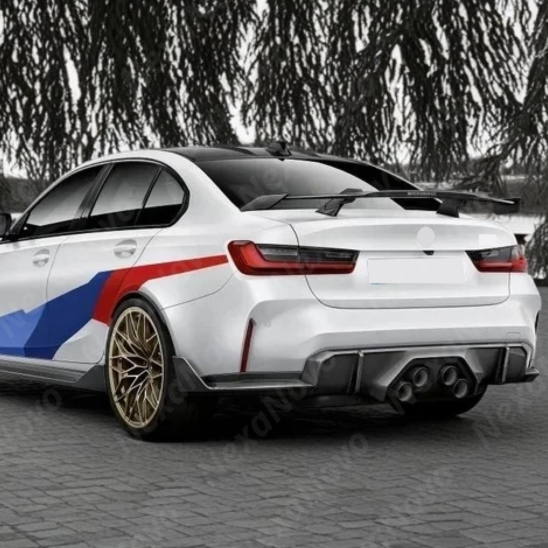 BMW M4 2025 carbon fiber trunk wing spoiler upgrade by NexaNovo.