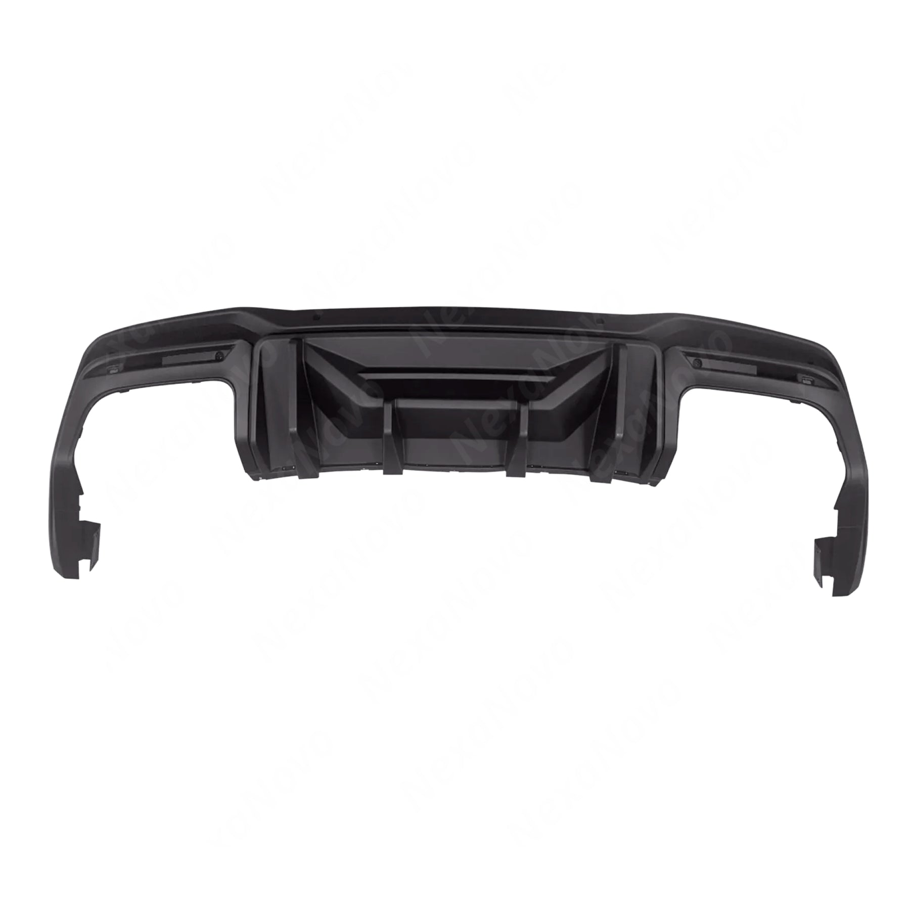 Competition style matte black bumper cover for Ford Mustang GT Premium Coupe 2-Door 2024, 2025 by NexaNovo.