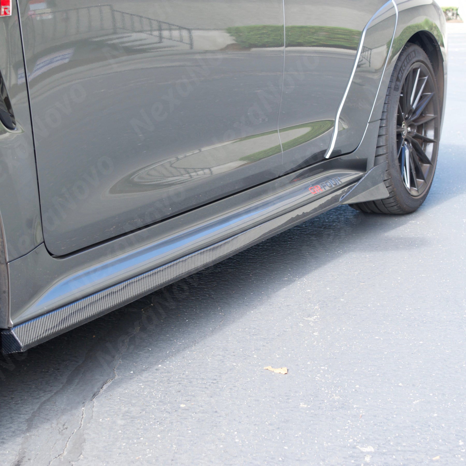 Durable Real Carbon Fiber Side Bottom Extension Lip for 2025 Toyota Corolla GR by NevaNovo