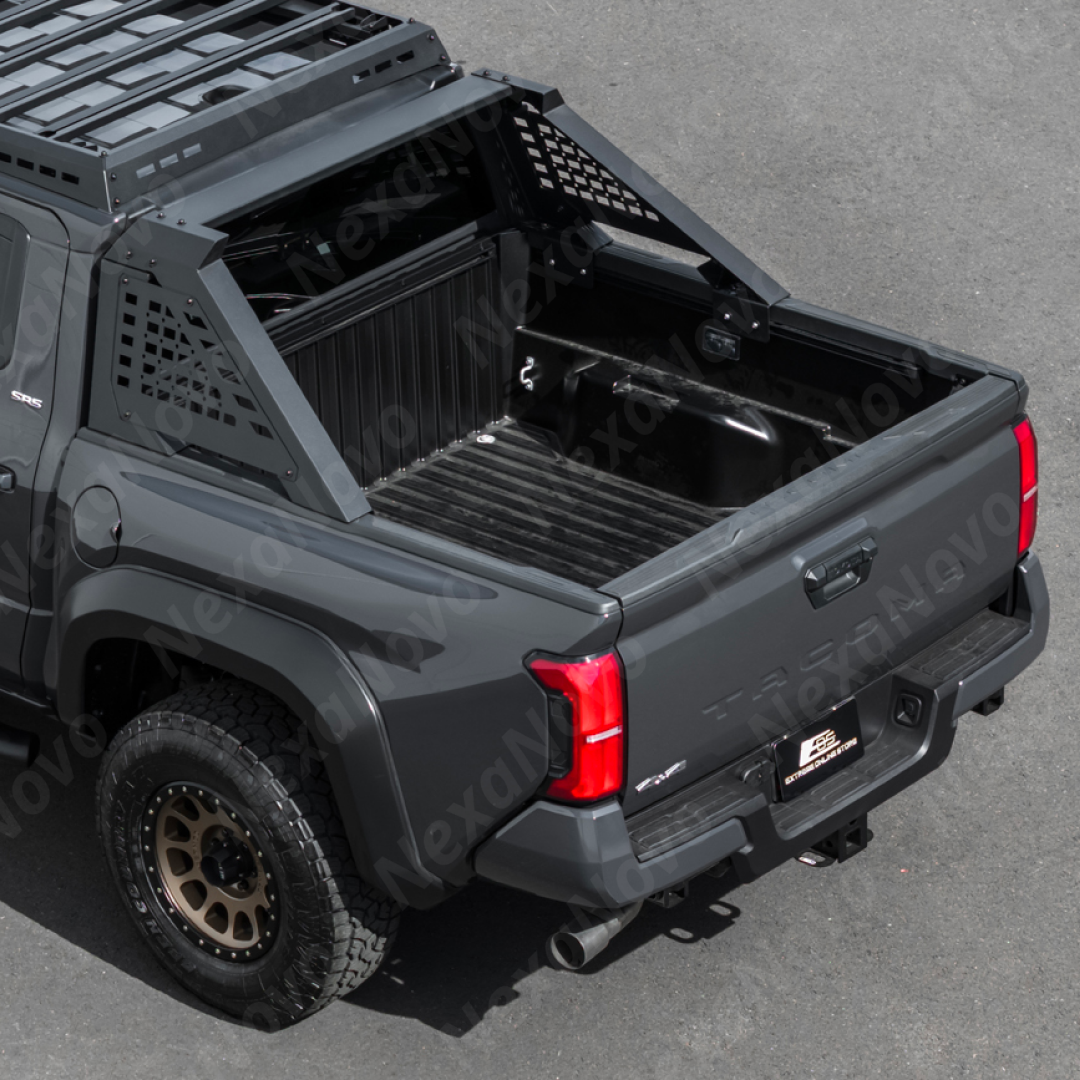 Adjustable Rear Trunk Bed Sport Chase Rack Roll Bar For Toyota Tacoma 2024-2026 NexaNovo