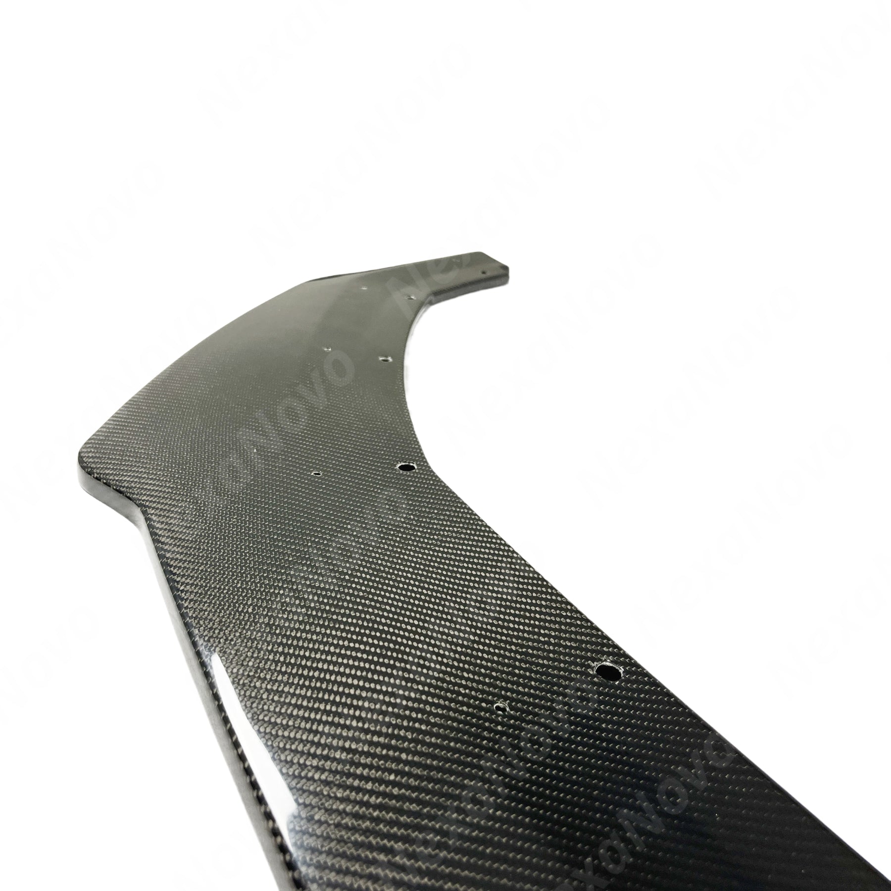 2024 Ford Mustang Real Carbon Fiber Front Lip Spoiler by NexaNovo
