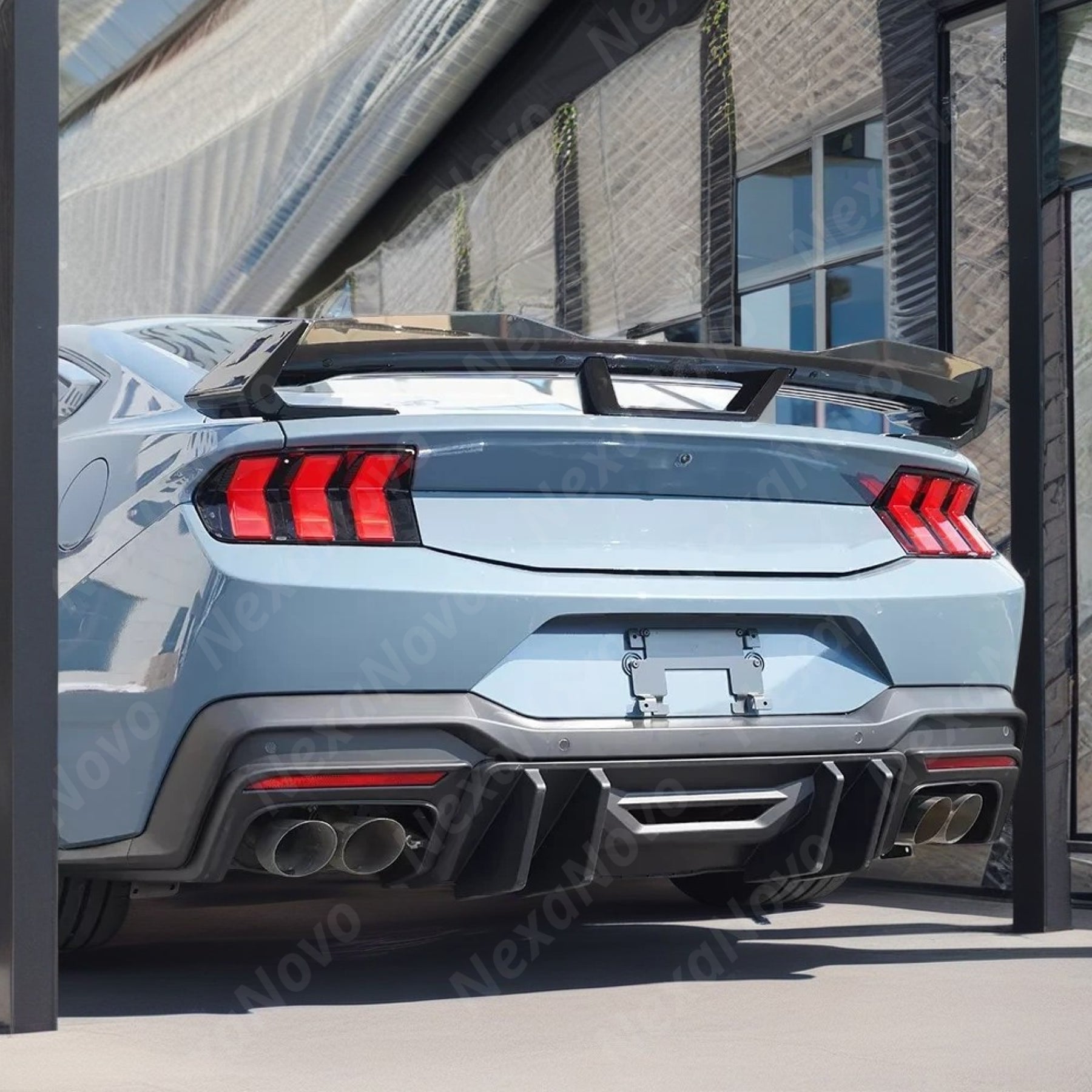 Durable PP Rear Diffuser for 2025 Mustang Dark Horse Premium by NexaNovo