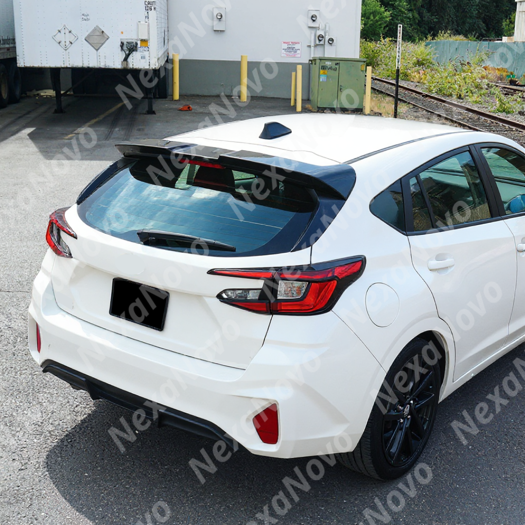 Durable finish on rear spoiler wing for Impreza RS