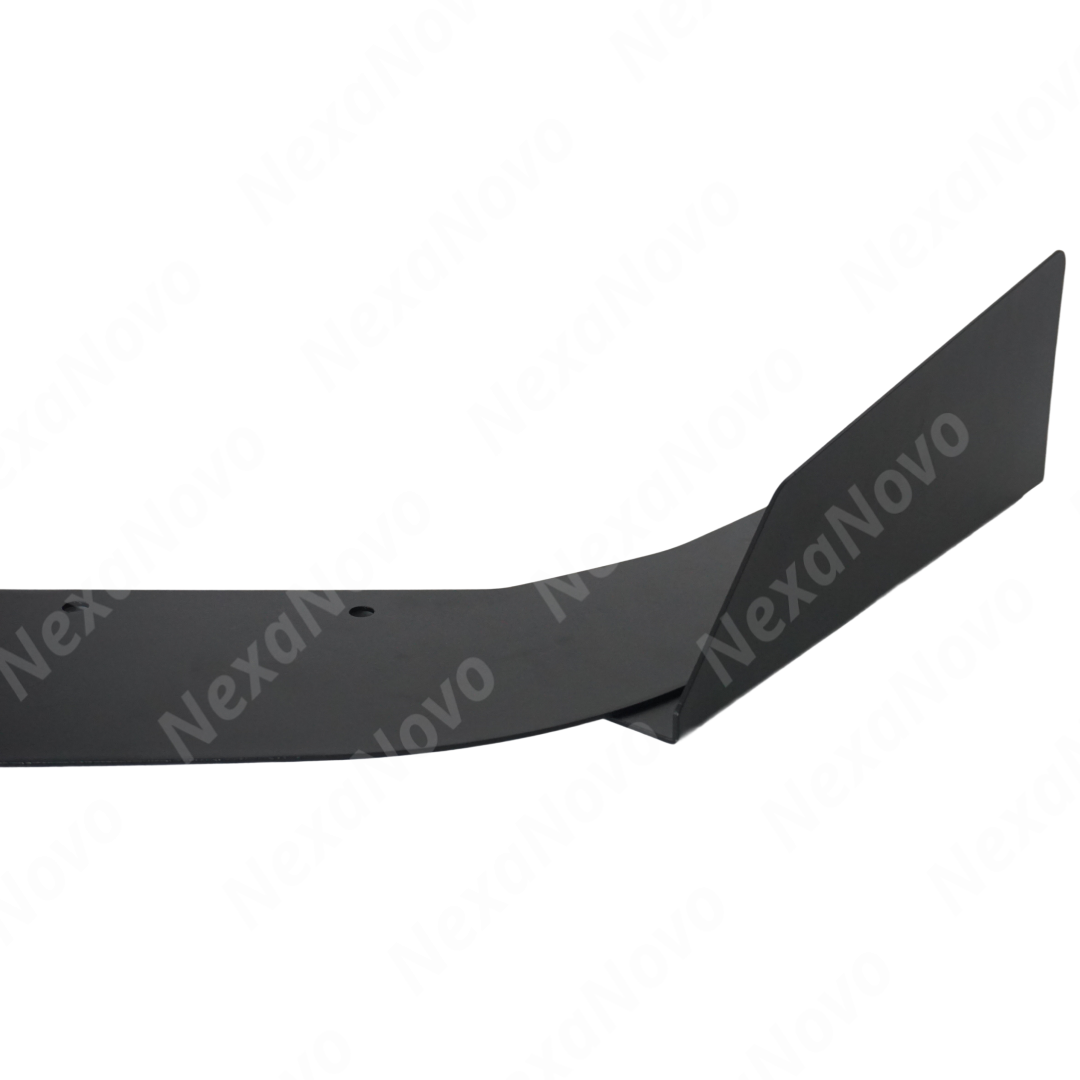 Detailed view of the adjustment feature on the NexaNovo front lip