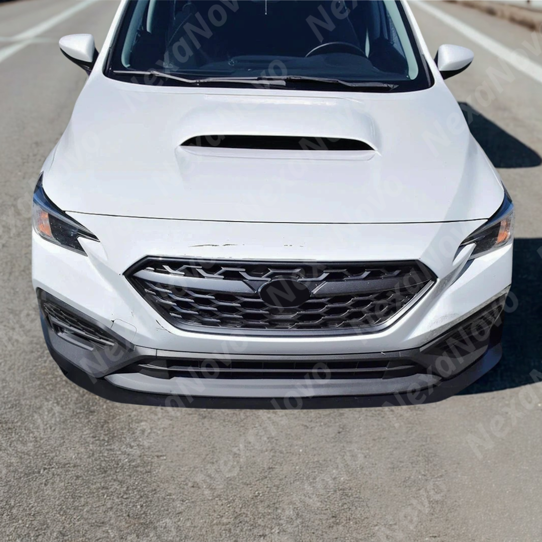 Precision fitment of NexaNovo front lip kit on 2023 Subaru WRX VB