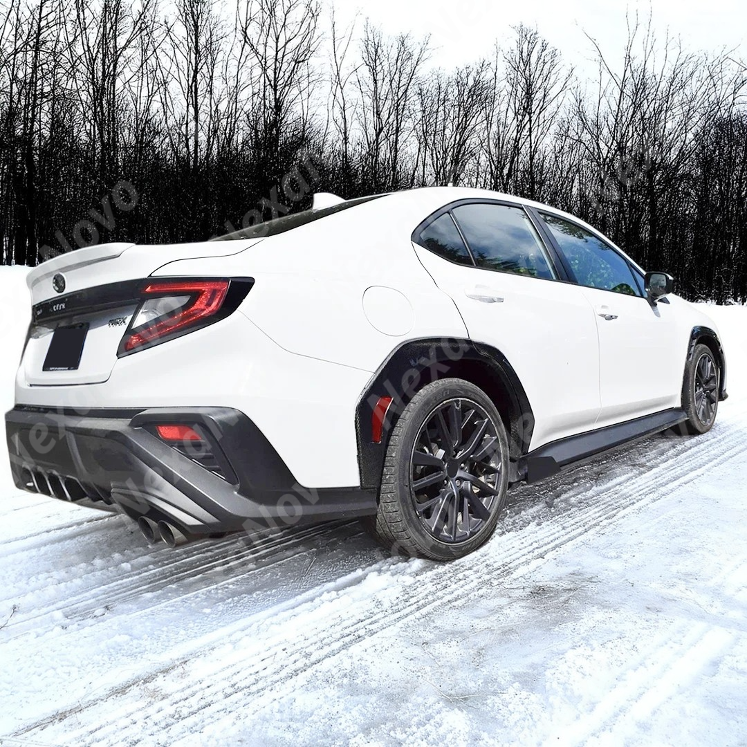 Real carbon fiber front fender flares on a 2021-2025 Subaru WRX