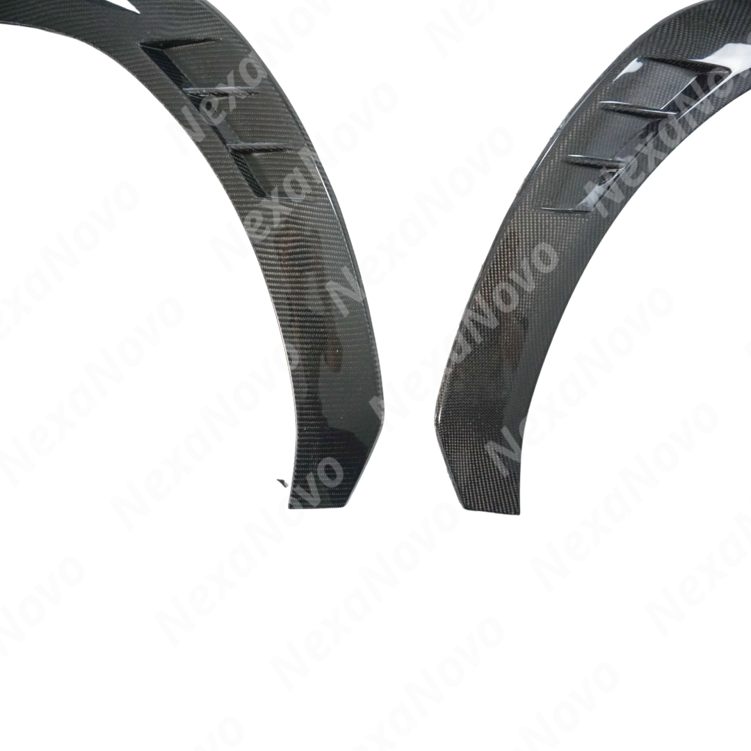Durable NexaNovo real carbon fiber construction of Subaru WRX VB fender flares