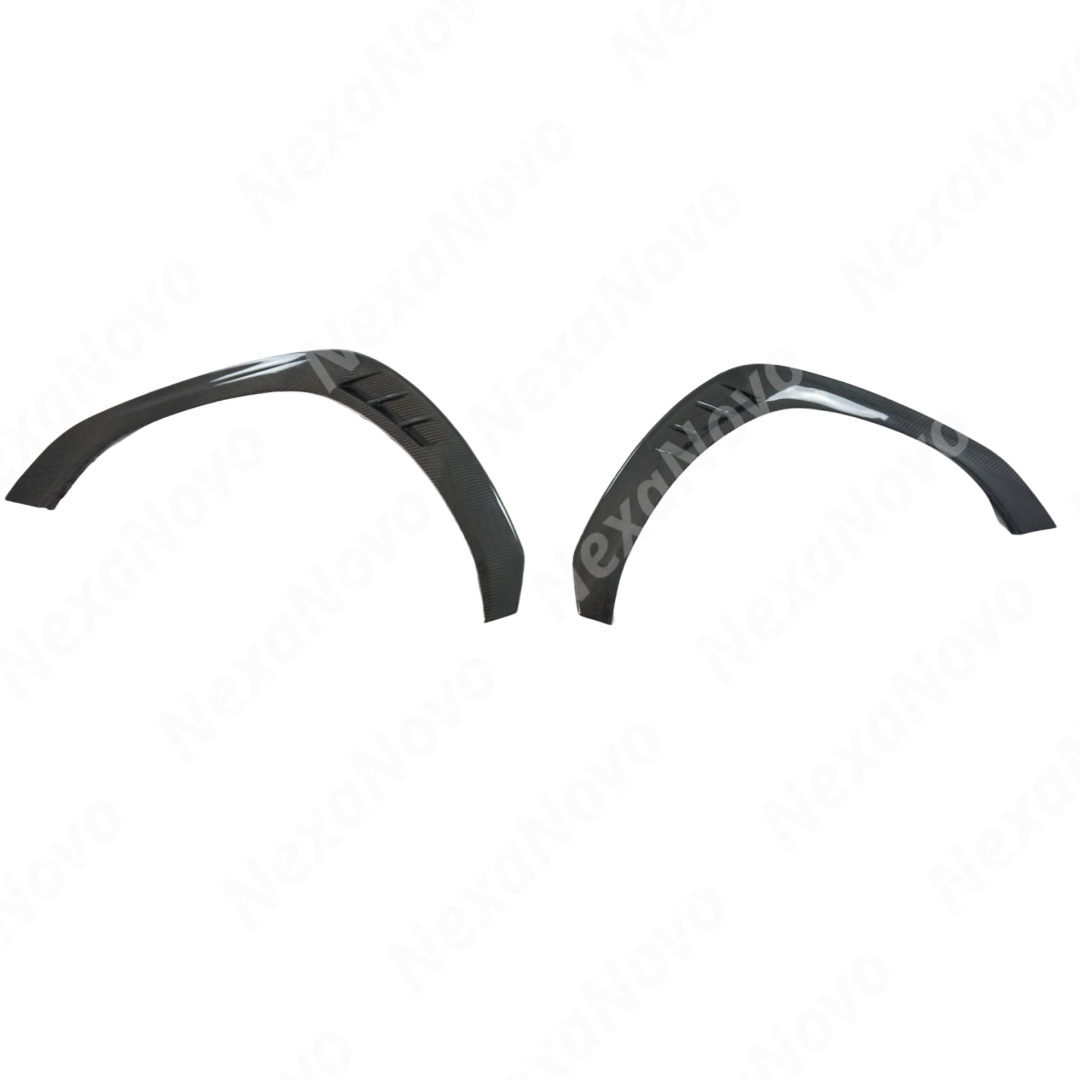 Complete rear wheel arch enhancement with NexaNovo carbon fiber fender flares on WRX VB