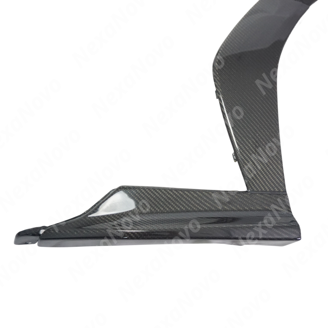 Precision fitment of NexaNovo carbon fiber wheel trims on 2023 Subaru WRX VB