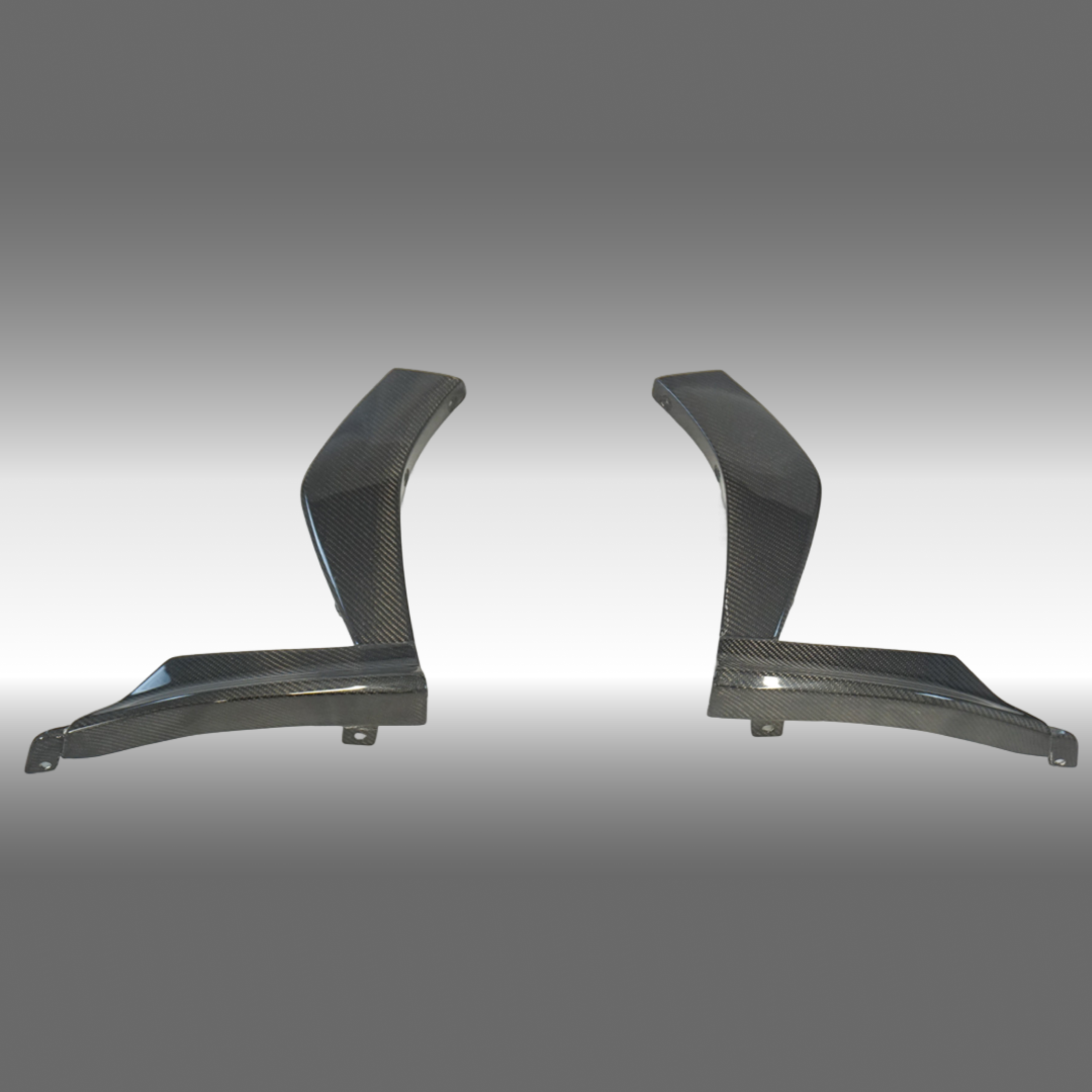 Sporty accent provided by NexaNovo wide body real carbon fiber fender flares on WRX VB