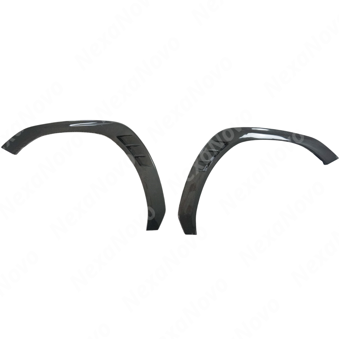 Wider stance provided by the NexaNovo real carbon fiber fender flares on WRX VB