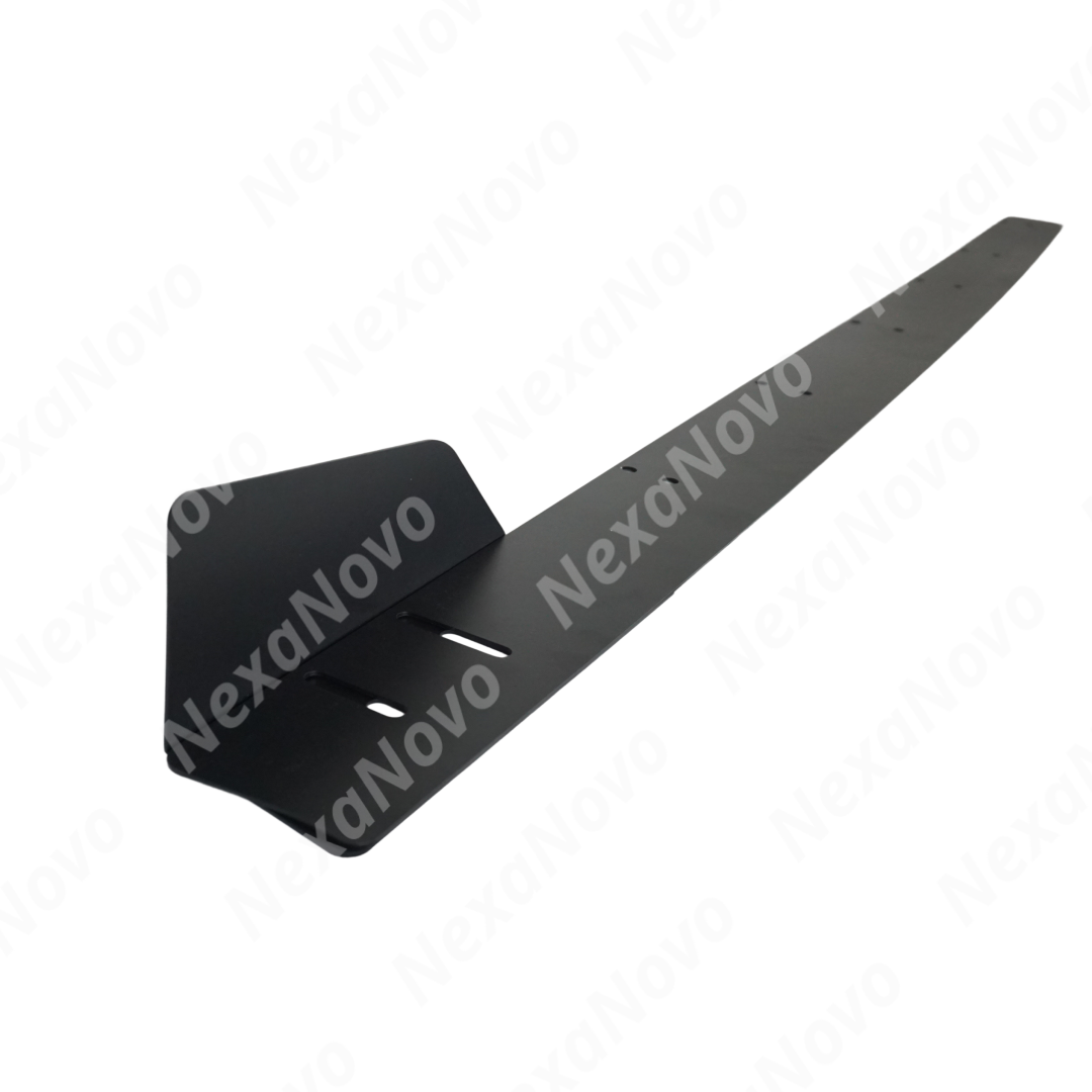 Precision fitment of NexaNovo aluminum side skirt on 2023 Subaru WRX VB