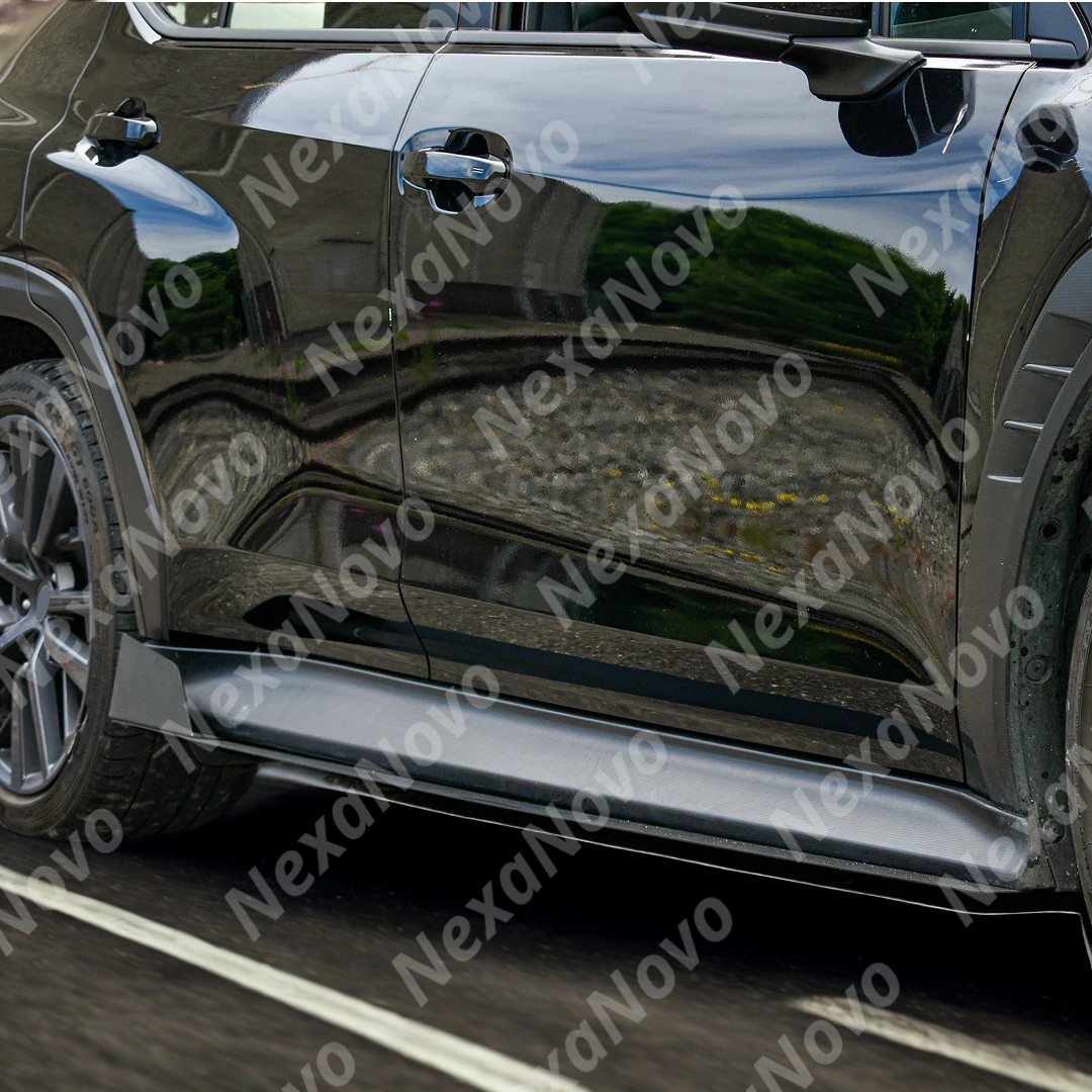 Full side view of a 2022 Subaru WRX VB with NexaNovo adjustable side skirts