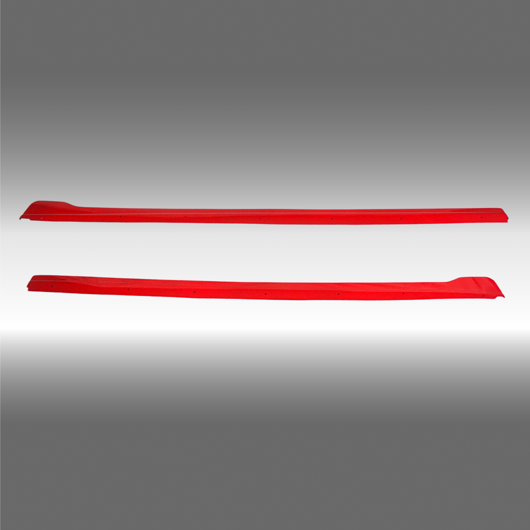 Aerodynamic side body skirt splitter improving WRX VB airflow