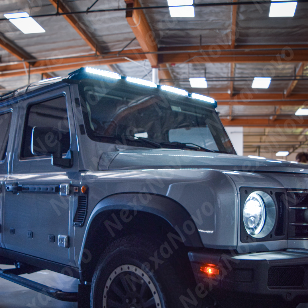 Nexanovo four-light bar for superior night visibility on Grenadier