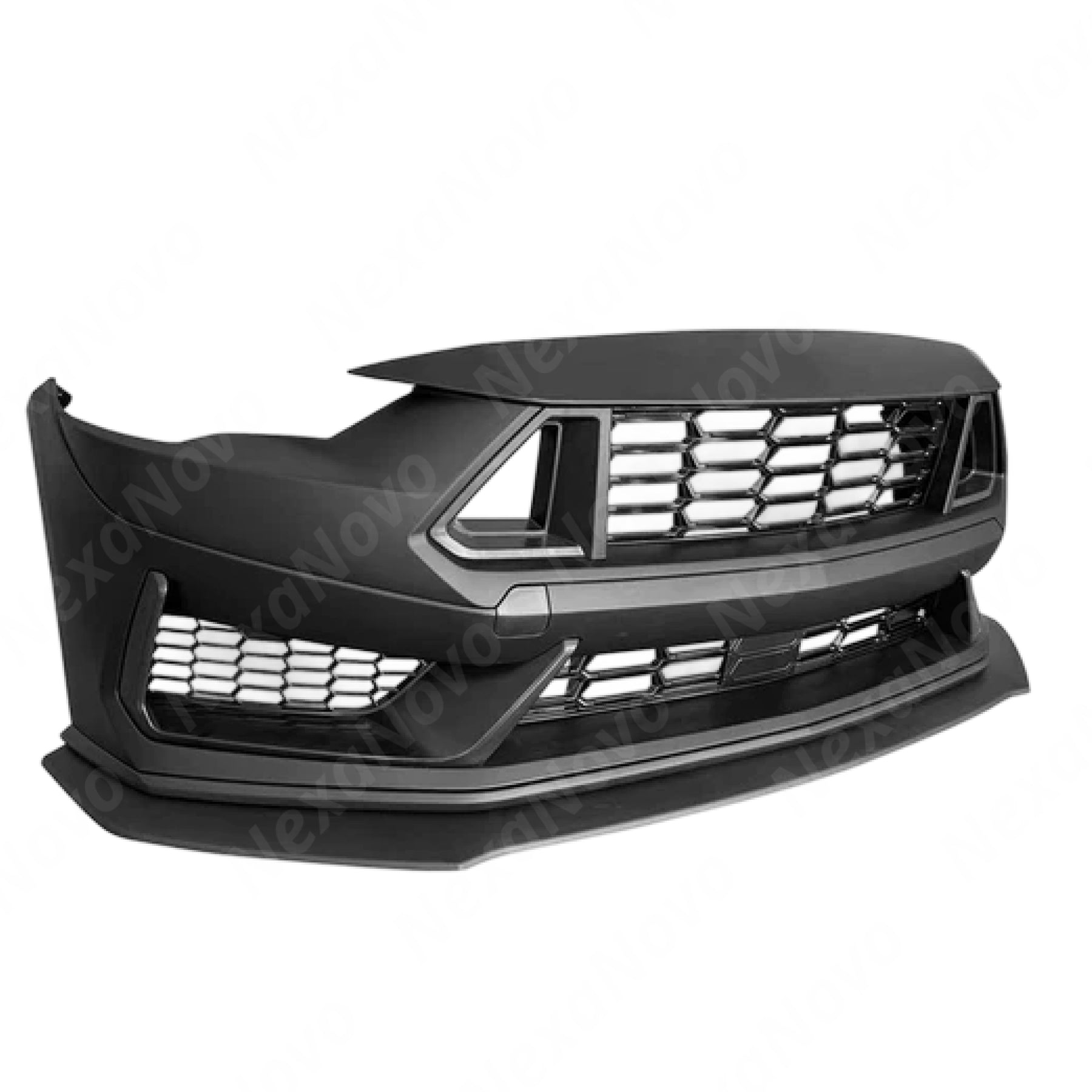 Dark Horse Style Front Bumper Cover Fascia Upper Lower Grilles Lip Body Kits For Ford Mustang (2018-2023) NexaNovo