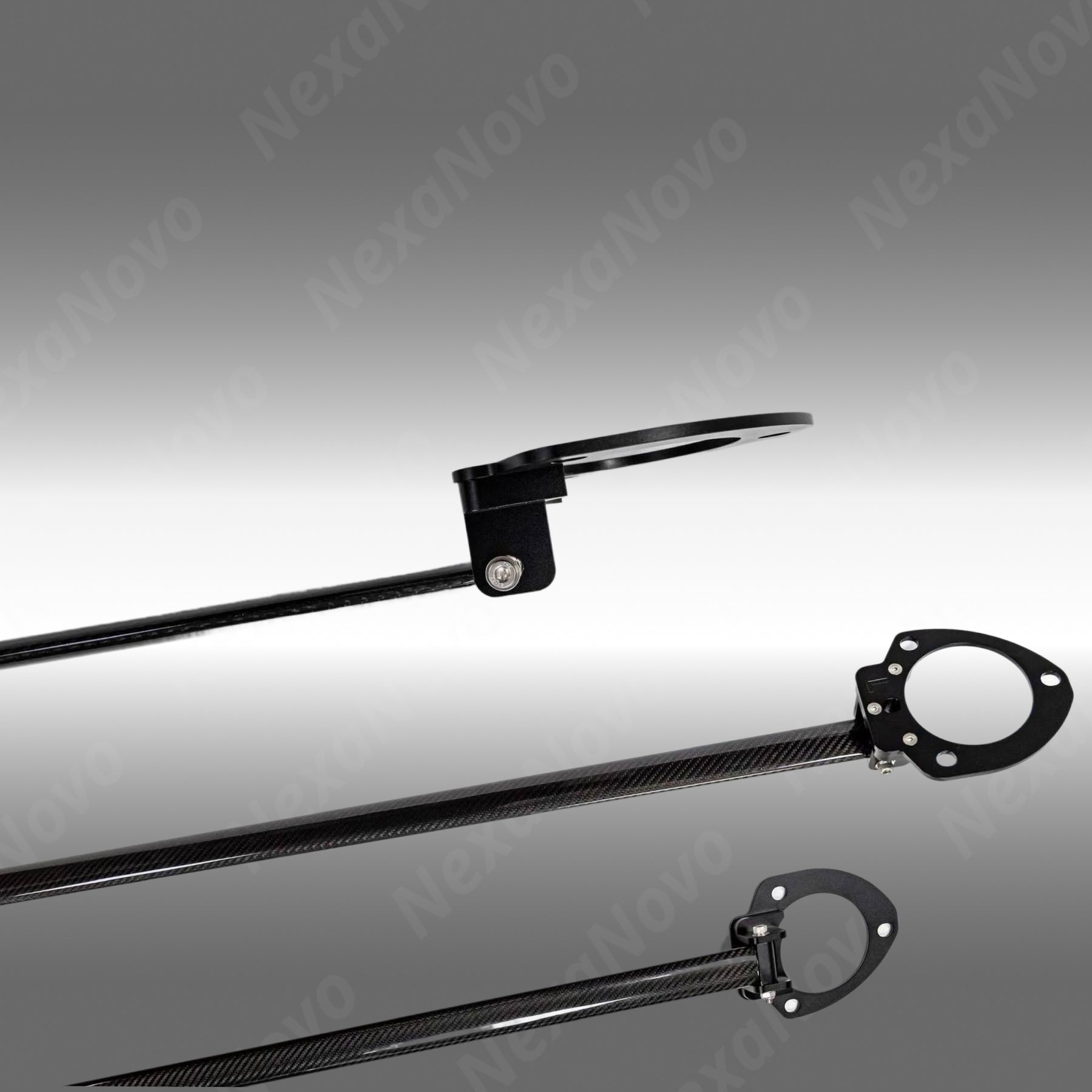 TCR Style Tuning Dry Carbon Fiber Front Strut Tower Top Brace Bar For FL5 Honda Civic Type R (2023–2025) NexaNovo