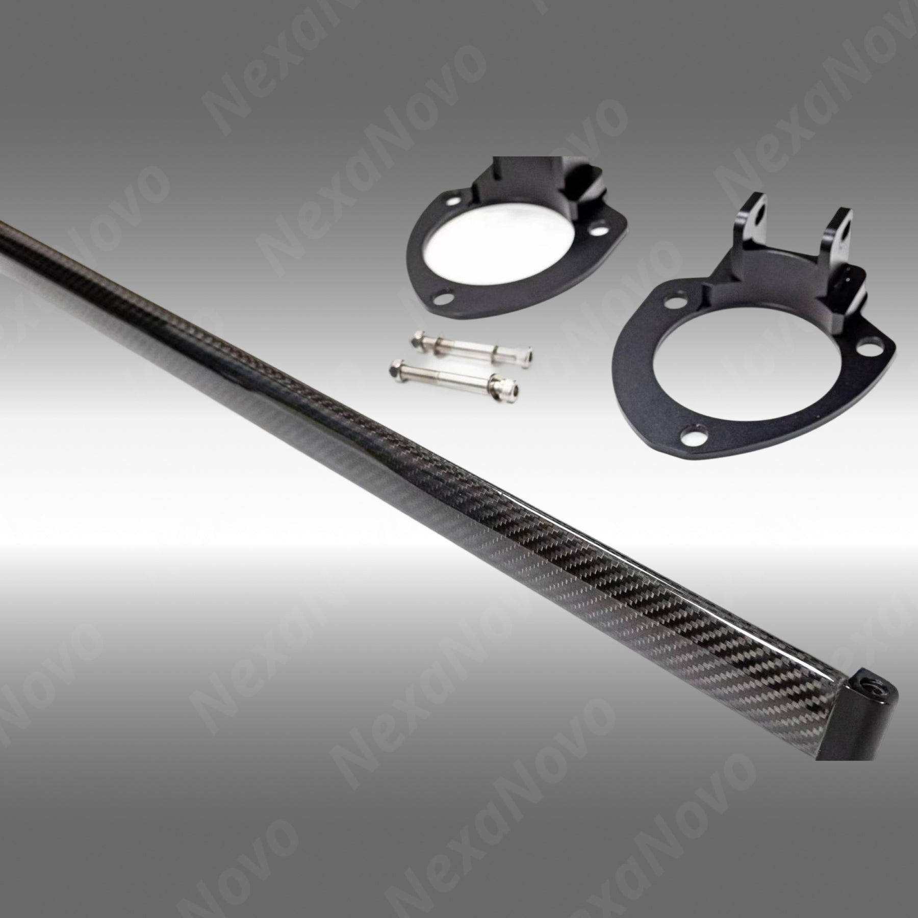 TCR Style Tuning Dry Carbon Fiber Front Strut Tower Top Brace Bar For FL5 Honda Civic Type R (2023–2025) NexaNovo