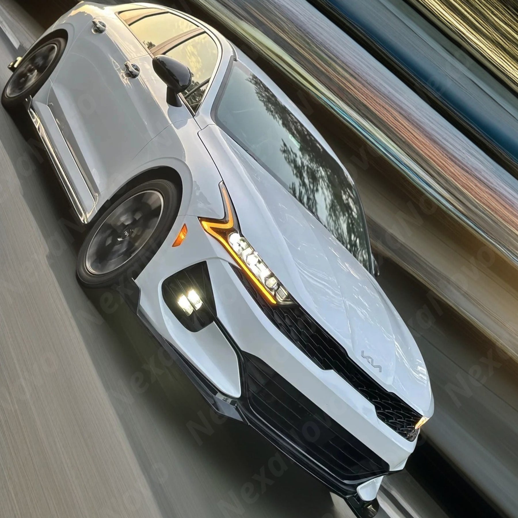 Side Body Skirts Splitters Under Spoilers Rocker Panel Bottom Extension Lips For KIA K5 (2021-2025) NexaNovo