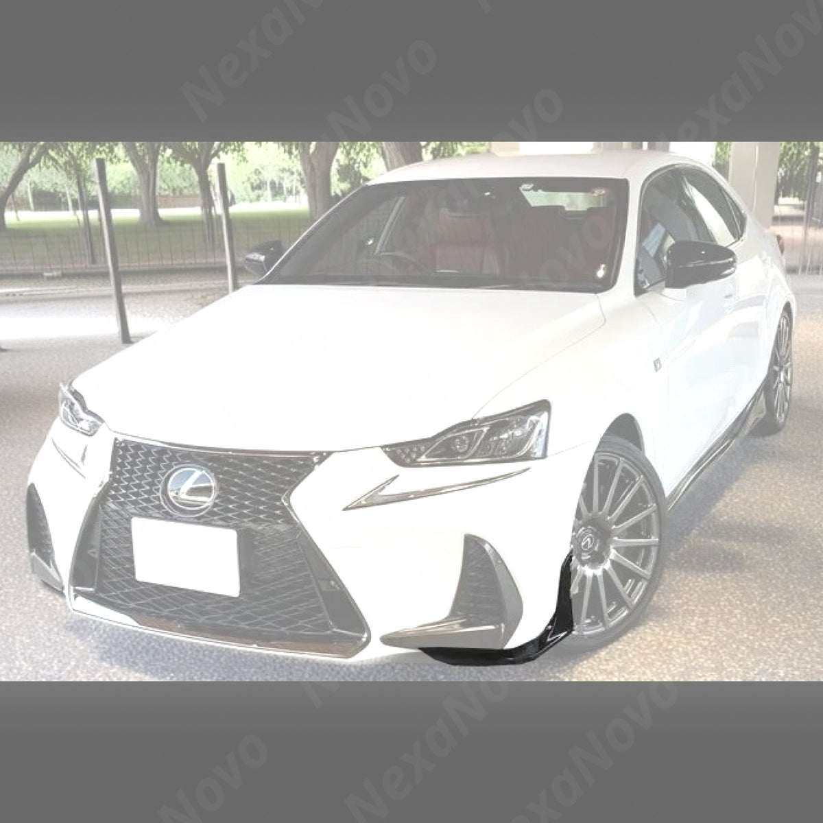 For 2017-2020 Lexes IS 200t/300/350 with F-Sport Package JDM TRD Style Front Lower Corner Lips (NexaNovo)
