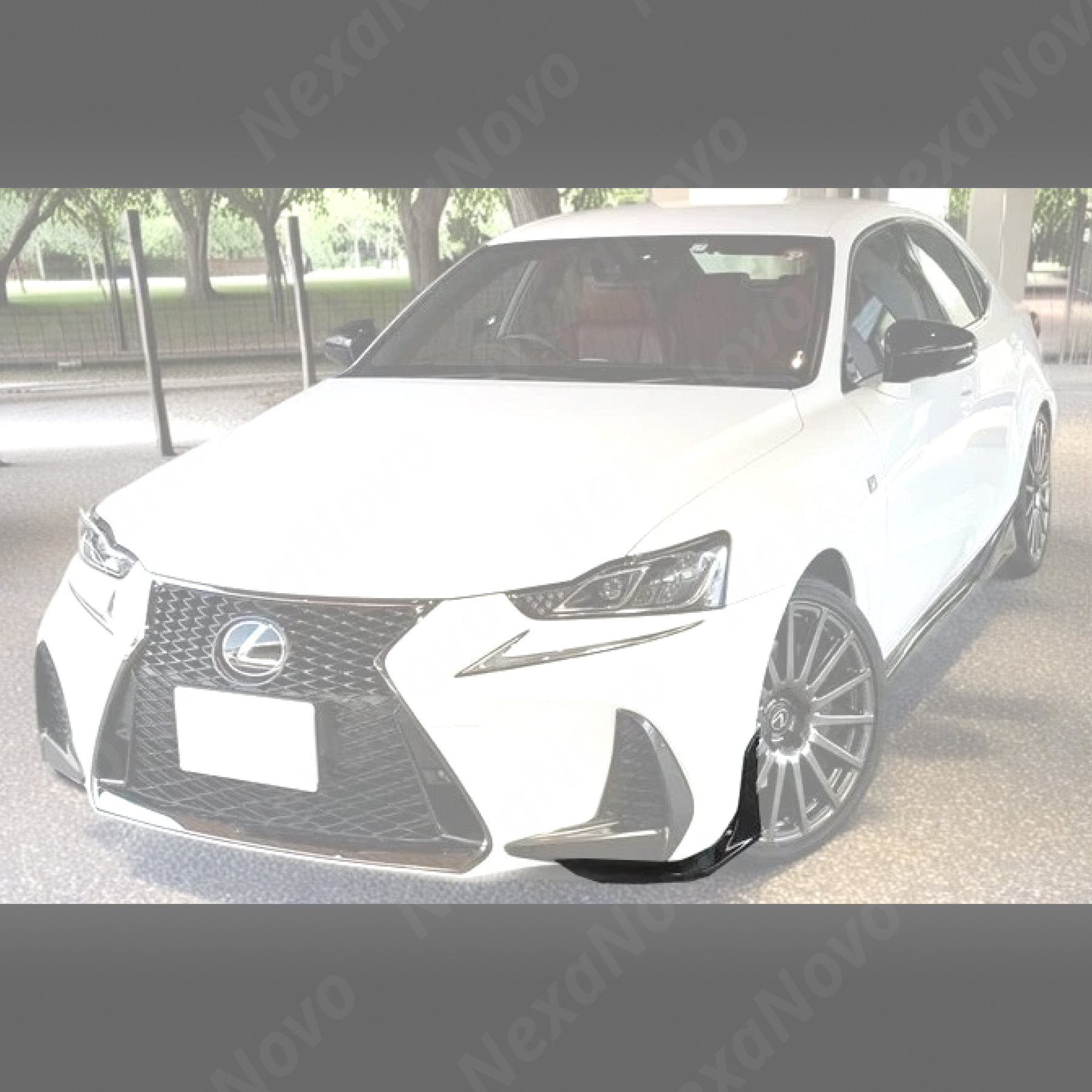 For 2017-2020 Lexes IS 200t/300/350 with F-Sport Package JDM TRD Style Front Lower Corner Lips (NexaNovo)