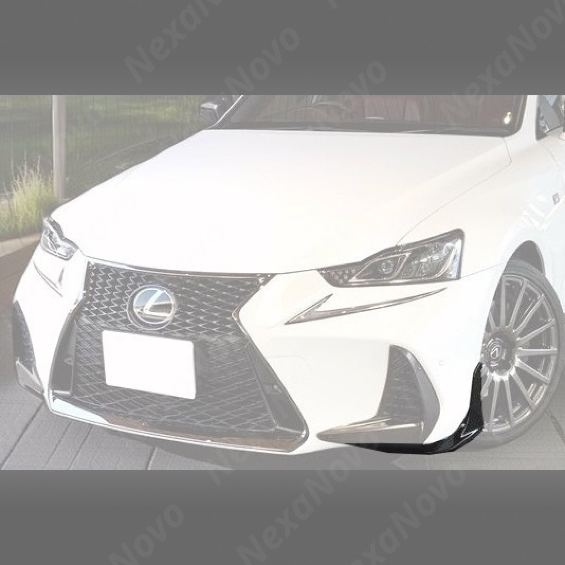 For 2017-2020 Lexes IS 200t/300/350 with F-Sport Package JDM TRD Style Front Lower Corner Lips (NexaNovo)