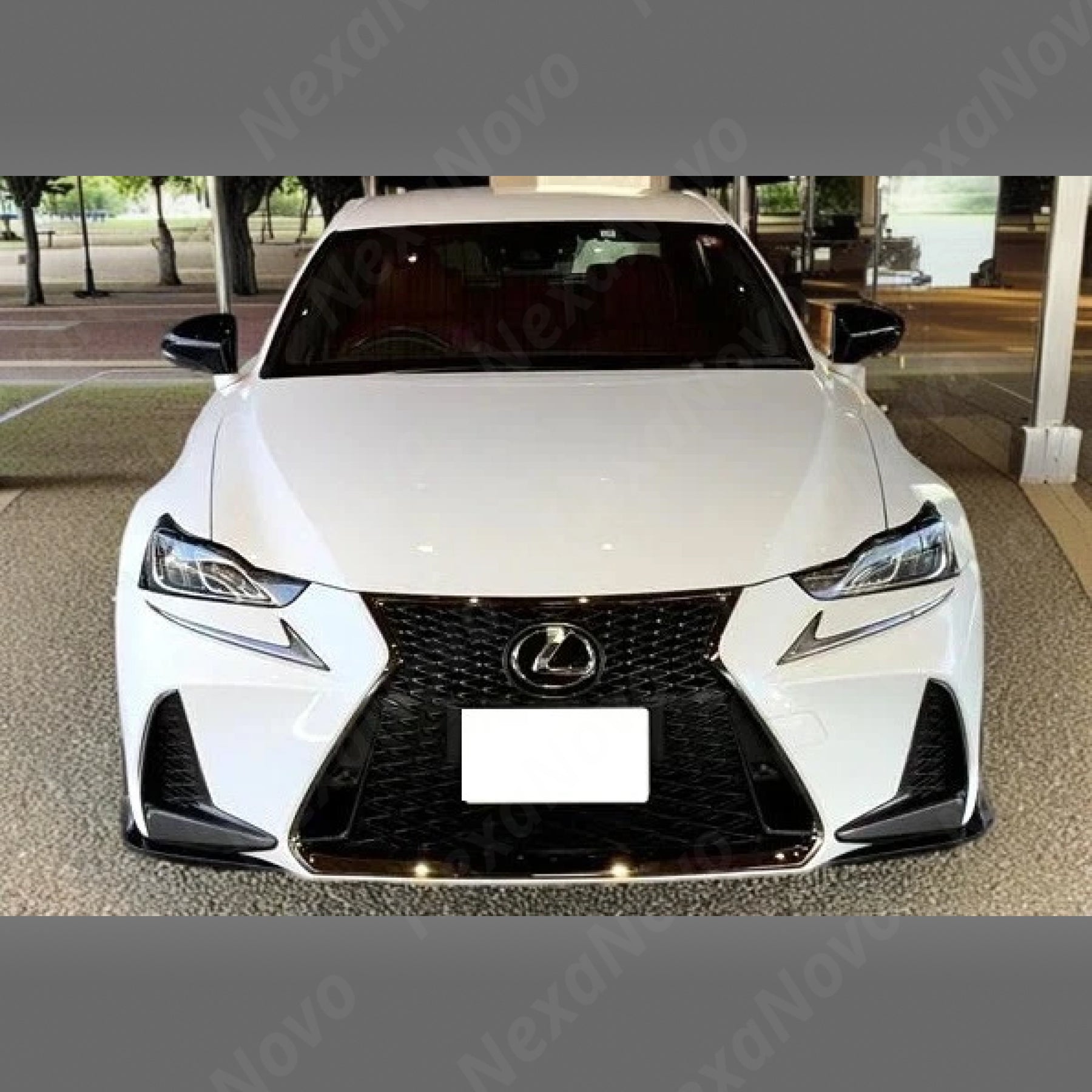 For 2017-2020 Lexes IS 200t/300/350 with F-Sport Package JDM TRD Style Front Lower Corner Lips (NexaNovo)