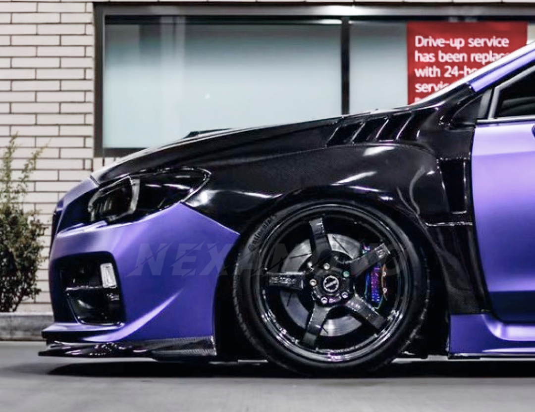 2017 Subaru WRX STI real carbon fiber front fender panel by NexaNovo