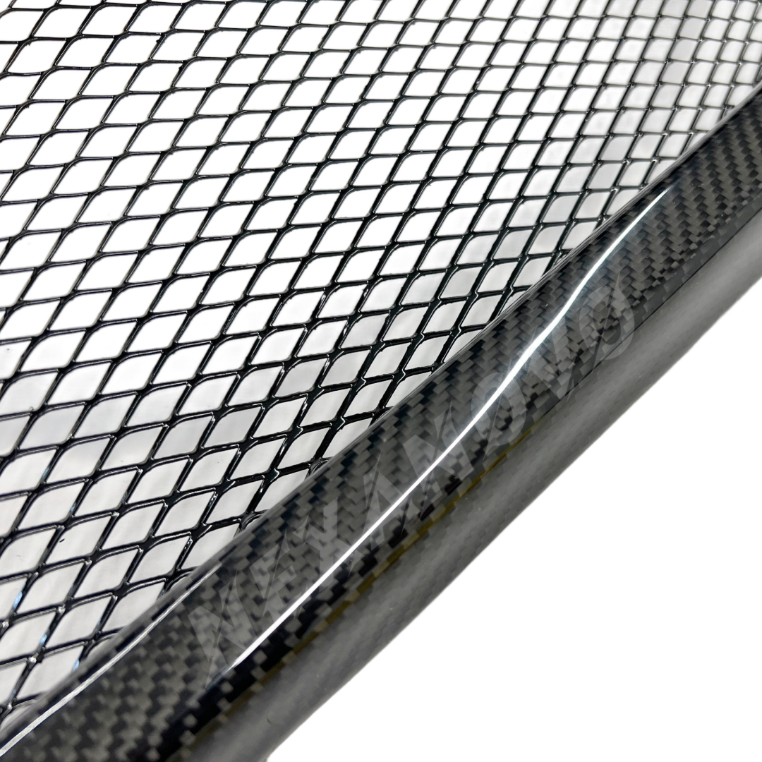 NexaNovo Pure Carbon Fiber Honeycomb Style Grille for 2015 Subaru WRX STI