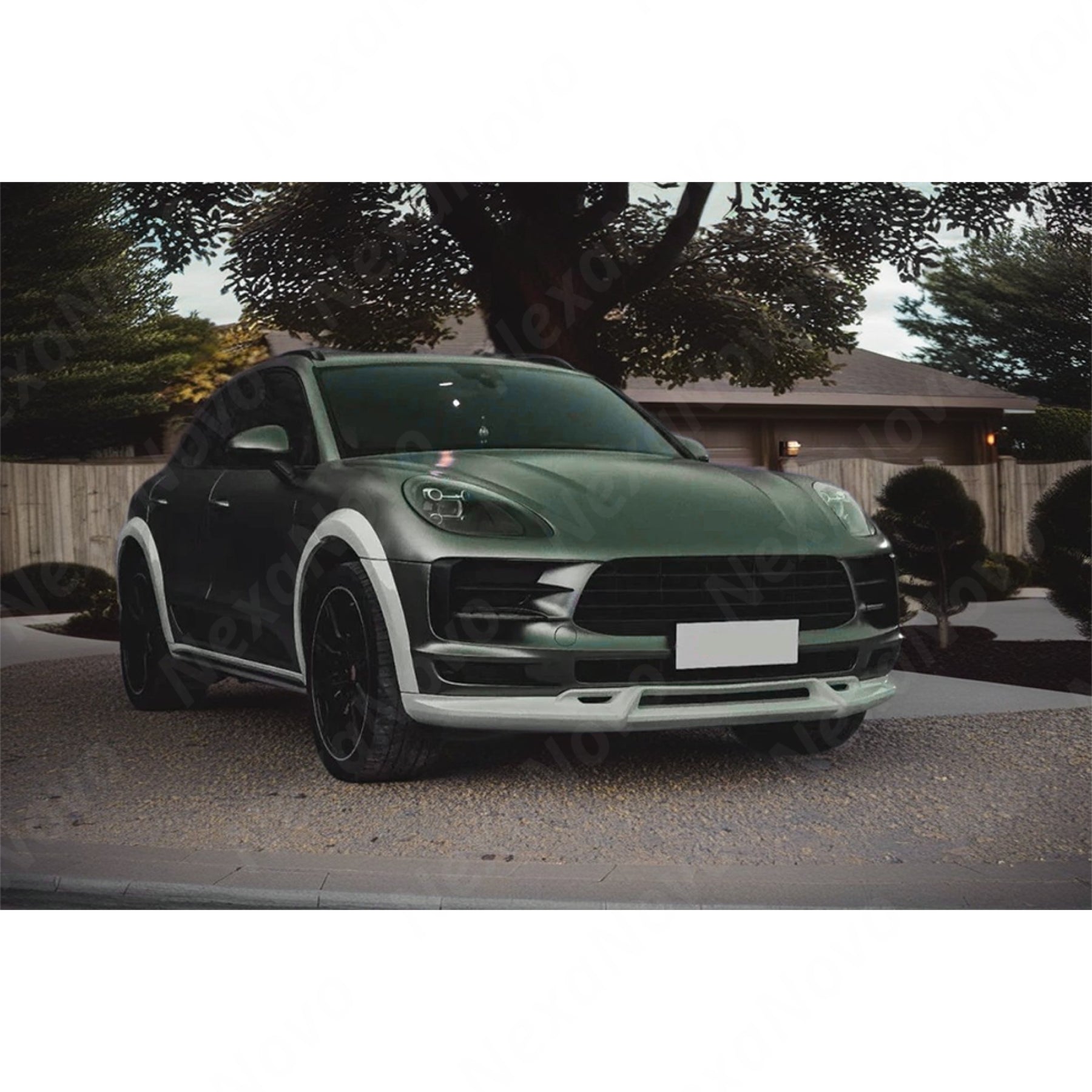 Porsche Macan Wide Body Primer Black Unpainted Fender Flares (2019-2021) Nexanovo
