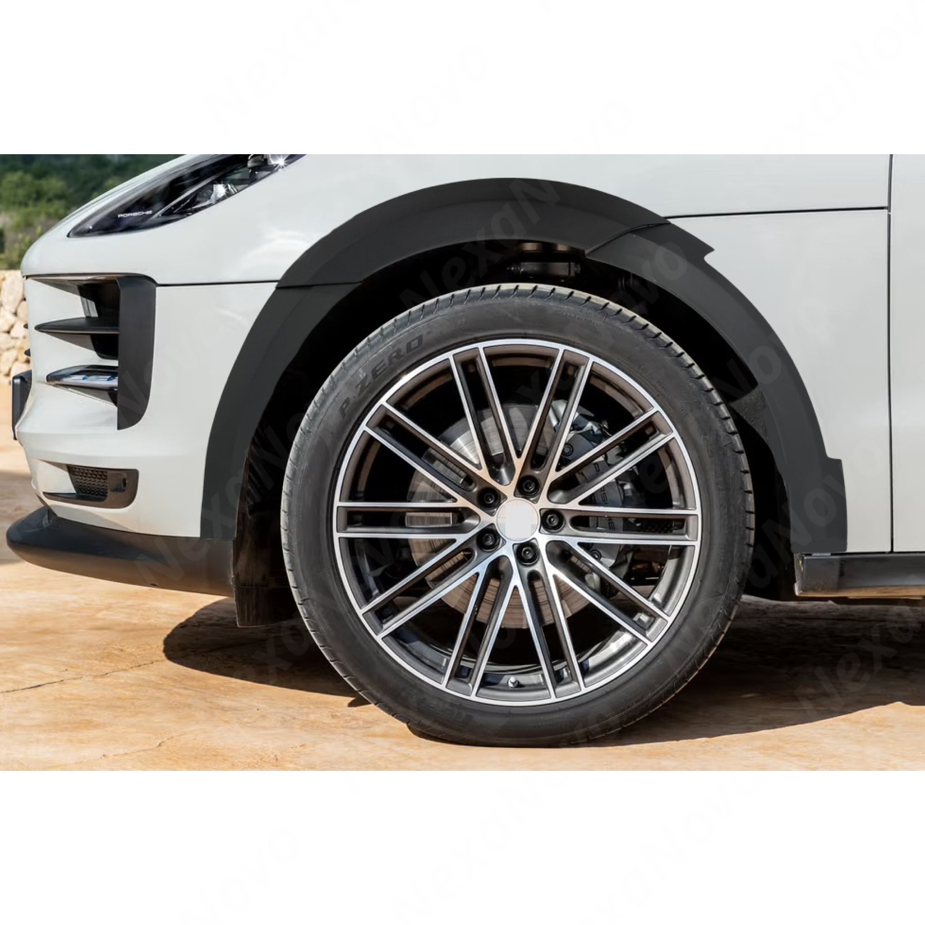Porsche Macan Wide Body Primer Black Unpainted Fender Flares (2019-2021) Nexanovo