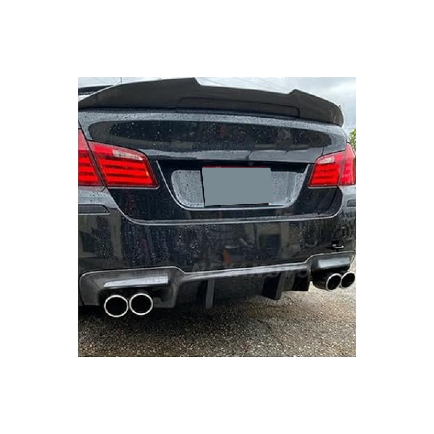 NexaNovo Gloss Black Anti-Collision Rear Diffuser Body Kit for 2015 BMW 5 series