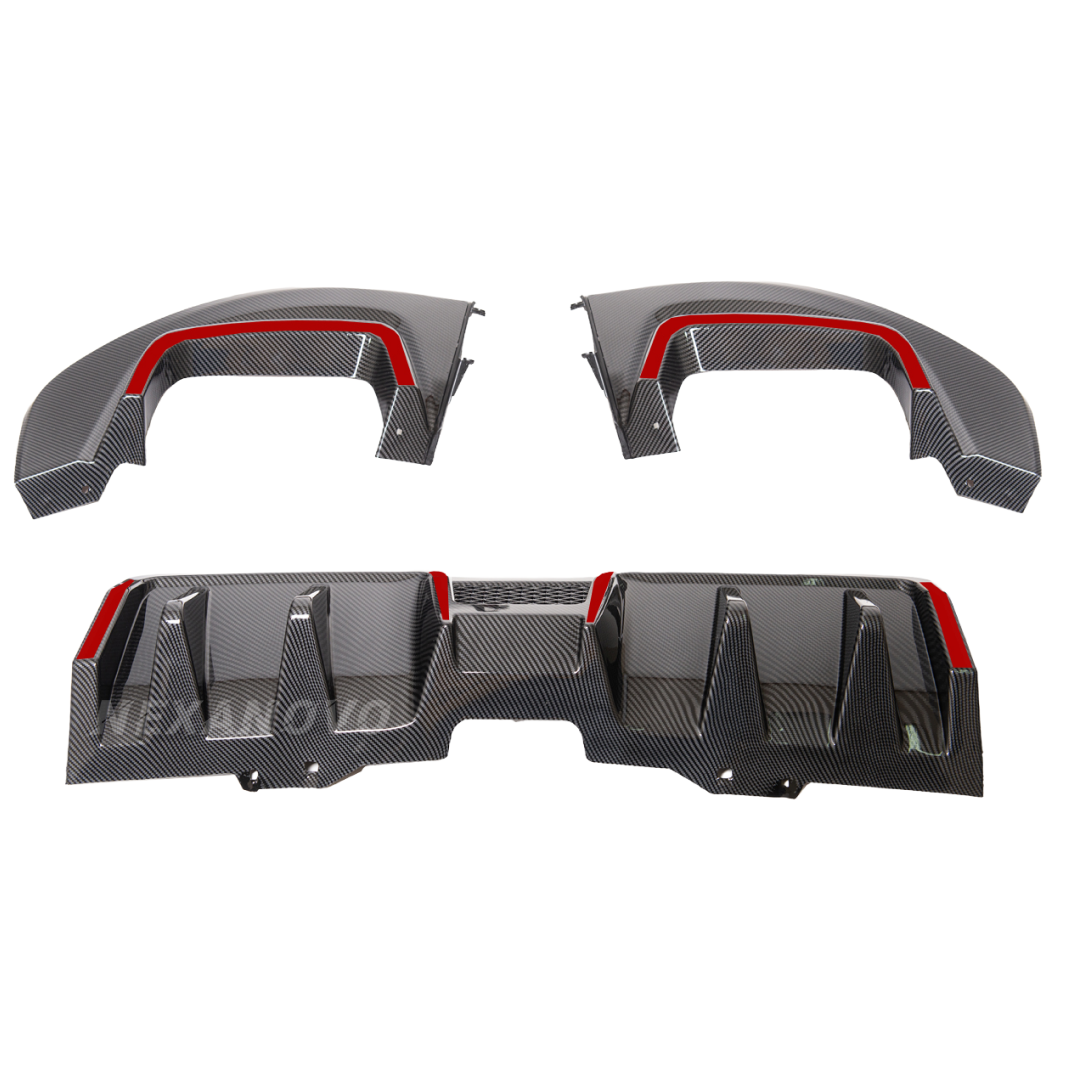 2016 Subaru WRX STI Front Splitter Rear Diffuser