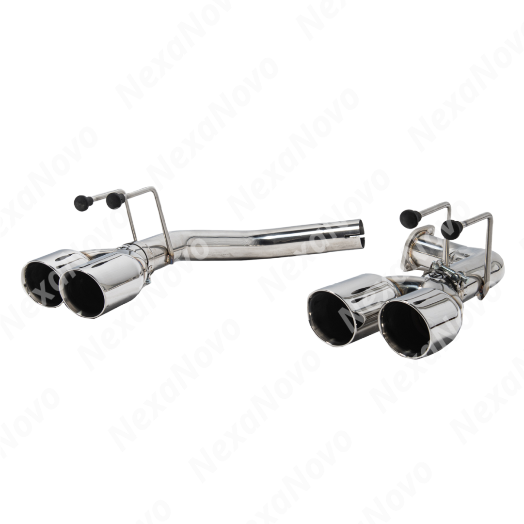 Sleek NexaNovo muffler delete axle back exhaust installed on Acura TLX