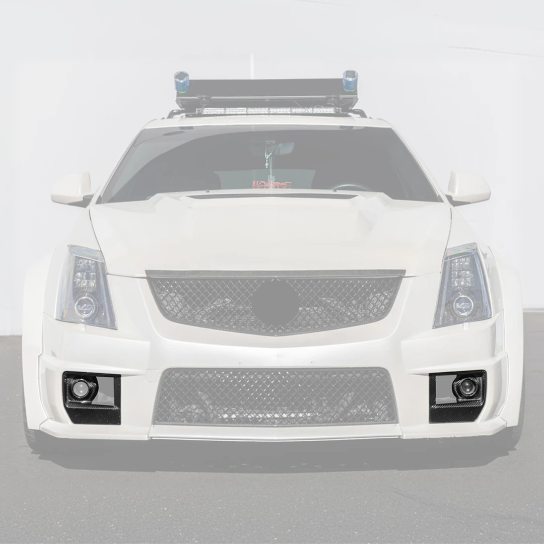 High-gloss NexaNovo carbon fiber fog lamp cover for Cadillac CTS-V 2009-2015