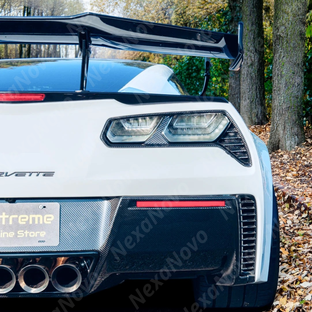 Carbon fiber rear tail light bezels as standalone product